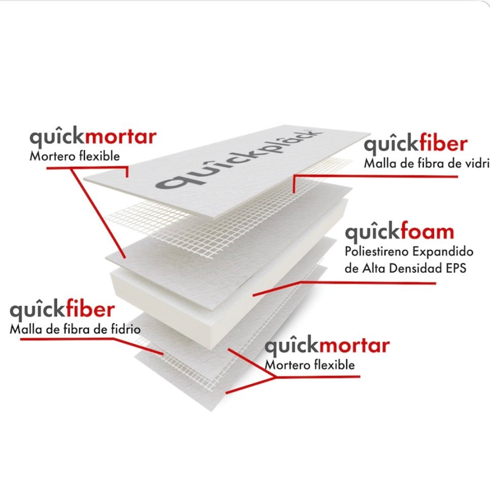 Nuestro panel de quîckplâck ✨ tiene la capacidad de adaptarse a todo tipo de proyectos: casas, oficinas, proyecto pre-industrializados. Nos especializamos en: fabricación industrial de posicionas y vasos prefabricados, fachada SATE,molduras arquitectónicas, mobiliario, elementos decorativos, módulos, etc.
#quickplack #panelquickplack #materialesdeconstruccion #casasprefabricadas
