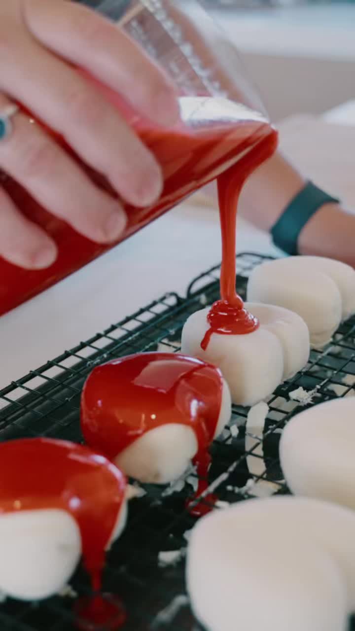 Chef Bex aboard Bliss, Fountaine Pajot 67, recently created these decadent chocolate mousse domes for a couple celebrating their anniversary. Now she’s sharing the recipe so you can enjoy a taste of life on charter at home.
Chef Bex's Raspberry Gelée, White Chocolate Mousse & Mirror Glaze Hearts
🍓Raspberry Gelée
Ingredients
8 oz raspberries
¼ cup sugar
3 tsp lemon juice
1½ sheets gelatin
2 tbsp water
Method
1. Simmer raspberries, half the sugar, and half the lemon juice until soft. Blend smooth.
2. Return ½ cup purée to saucepan (save rest for mousse).
3. Add remaining sugar, lemon juice, and water; heat gently.
4. Stir in softened gelatin until dissolved.
5. Pour into small silicone molds and chill overnight until set.
🍨 White Chocolate Mousse
Ingredients
2 sheets gelatin
1½ cups whipping cream
1 cup white chocolate
½ tsp vanilla
Pinch salt
Method
1. Soften gelatin.
2. Heat ½ cup cream, remove from heat, add chocolate + gelatin and stir smooth. Cool.
3. Whip remaining cream to stiff peaks.
4. Fold chocolate mixture into whipped cream.
5. Fill molds with mousse, press gelée sphere into center, level tops.
6. Freeze 3+ hours or overnight.
🍫 Mirror Glaze
Ingredients
6 sheets gelatin
1 cup sugar
⅔ cup corn syrup
½ cup water
½ cup condensed milk
7 oz white chocolate
Method
1. Soften gelatin.
2. Boil sugar, corn syrup, and water. Remove from heat.
3. Stir in gelatin and condensed milk.
4. Pour over white chocolate; mix until smooth.
5. Cool glaze to 95°F (35°C).
6. Pour over frozen mousse cakes on a rack. Let set.
To experience more of Chef Bex's cooking in person reach out to your preferred broker or email us at info@bliss67.com and we can point you in the right direction.
#sybliss
#BlissMoments
#ChefBex
#YachtChef
#CrewedYachtCharter
#LuxuryYachtCharter
#BVIYachtCharter
#BritishVirginIslands
#SailingBliss
#FountainePajot67
#LuxuryAtSea
#CharterLife
#YachtLife
#PrivateYachtCharter
#LuxuryTravelExperiences
#BucketListTravel
#TasteOfCharterLife
#FineDiningAtSea
#CharterCuisine
#GourmetAtSea
#DessertArt
#ChocolateMousse
#MirrorGlaze
#LuxuryDesserts
#DessertInspiration
#ChocolateLovers
#ChefRecipe
#FoodieTravel
#AnniversaryCelebration #IslandLuxury