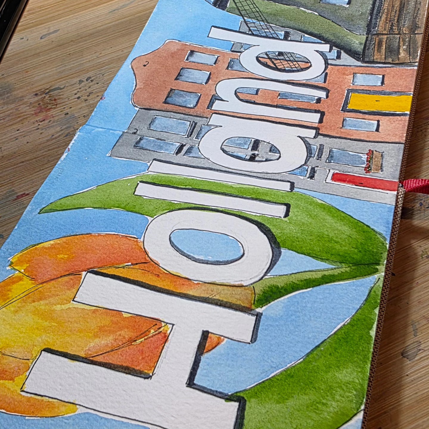 I just loved visiting Holland, meeting family, understanding the language, love love love it all! Many more travel paintings to follow from the Netherlands! #watercolour #holland #travel #tulips #windmühle #watercolor