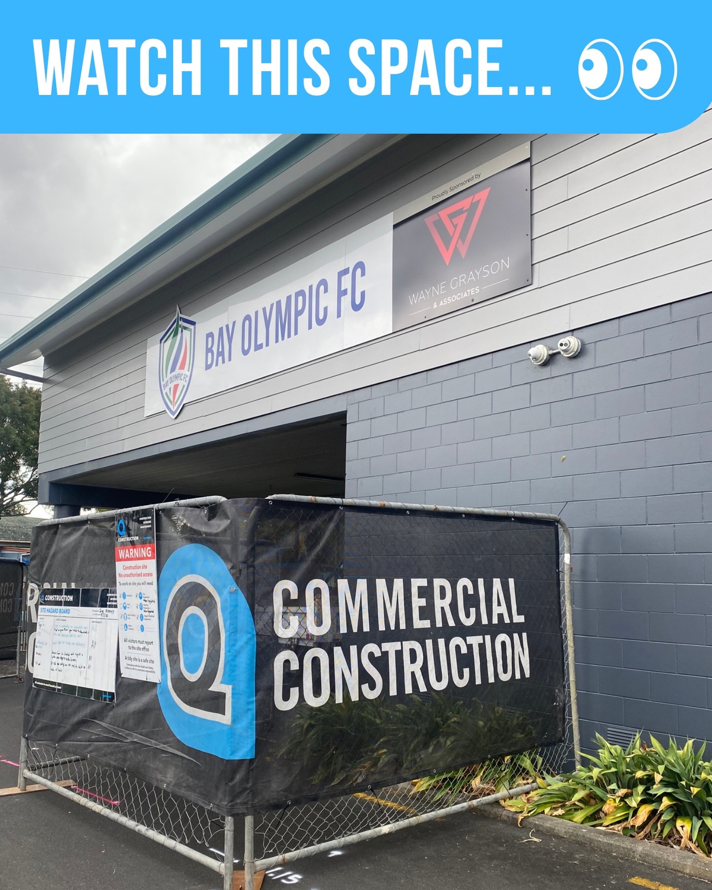 WATCH THIS SPACE… 👀
Something BIG is taking shape at Bay Olympic with our sponsor Q Construction.
Stay tuned… more coming soon. 🔨⚽
@qconstructionnz