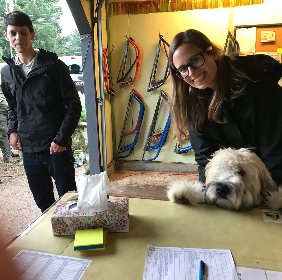 Our Grand-Dog Finley visited us today (Hey, who let you in the Shed anyways!?! 😲)
#fernridgetrees