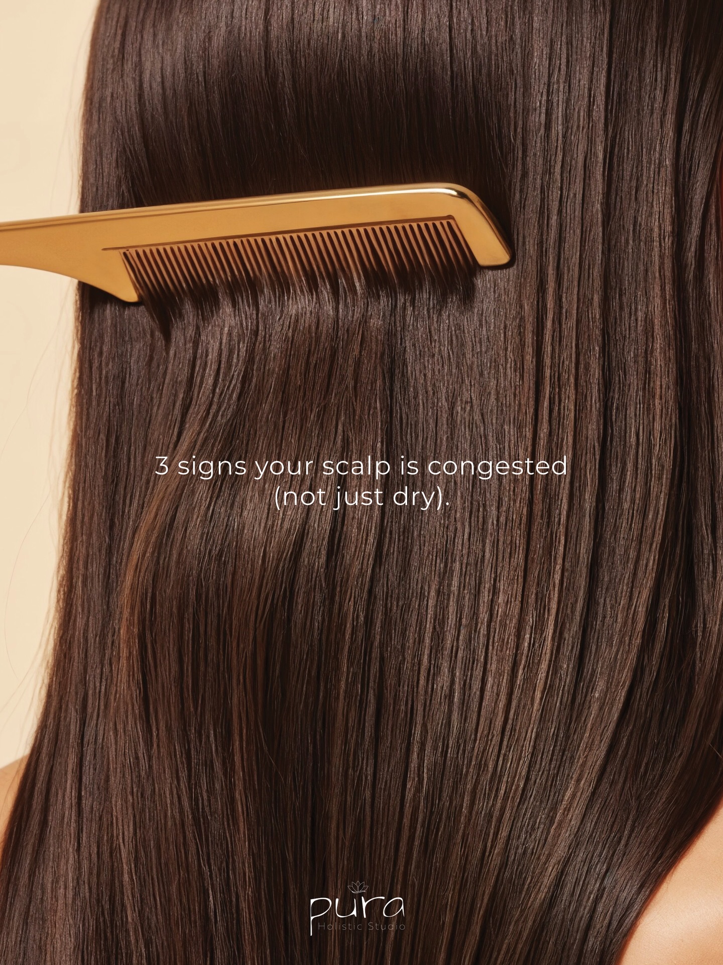 Your scalp might not actually be dry… it could be congested.
Many people assume flakes, itchiness, or irritation mean the scalp needs more moisture. But sometimes the real issue is buildup sitting on the scalp, which can block follicles and disrupt the scalp’s natural balance.
Here are three signs your scalp may be congested:
1. Flakes that feel oily or slightly sticky.
Dry scalp flakes are usually small, light, and powdery. Flakes caused by congestion are often slightly larger, sometimes yellowish, and can feel oily or cling to the scalp. This can indicate a buildup of excess sebum, dead skin cells, and product residue.
2. Your roots become oily quickly after washing.
If your hair starts to look greasy again soon after washing, it may not mean your scalp produces too much oil. Often it’s because buildup on the scalp is trapping oil and preventing the scalp from regulating itself properly.
3. Your scalp feels itchy, tight, or irritated.
When buildup accumulates, it can affect circulation and irritate the skin on the scalp. This may lead to itchiness, tenderness, or a feeling that your scalp never feels completely clean.
Your scalp is skin, and just like the skin on your face, it needs proper cleansing and balance to function well. Healthy hair always begins with a healthy scalp environment. 🤎