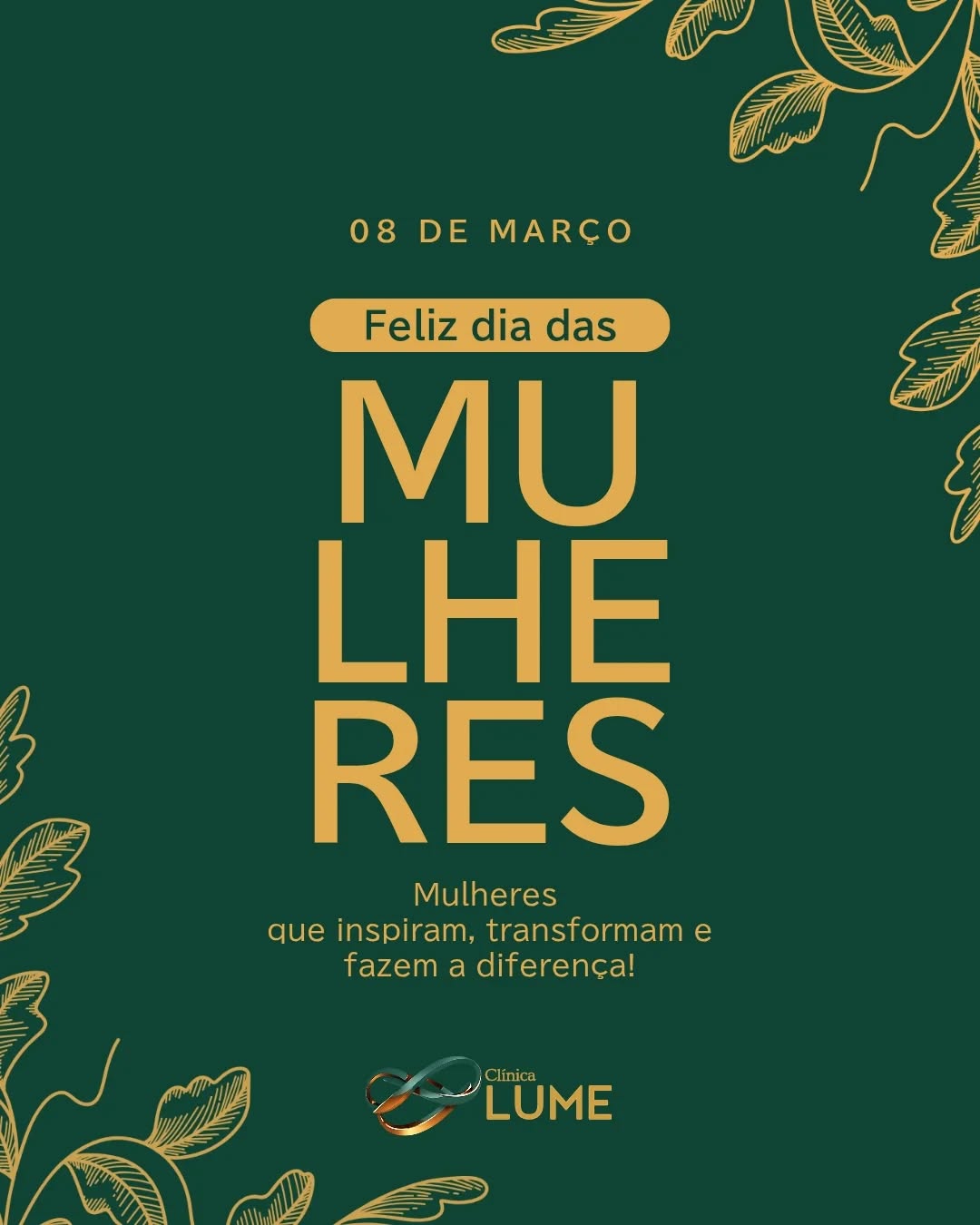 Hoje celebramos a força, a dedicação, a inteligência e a sensibilidade de todas as mulheres que transformam o mundo todos os dias.