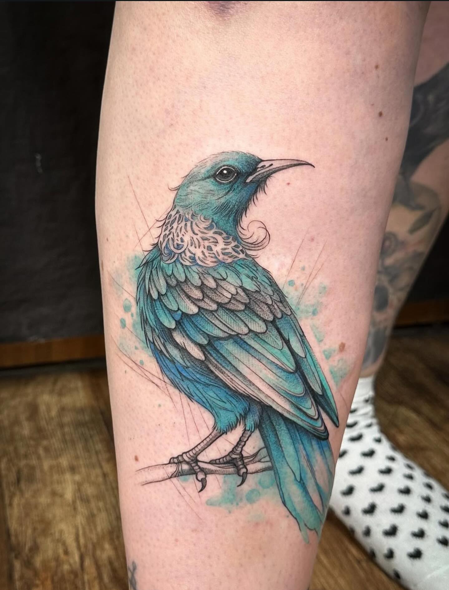 Tui by @restlessmouse.art to book a tattoo with Mishka contact her directly by her email or sending her a dm
#queenstowntattoo #wanakatattoo