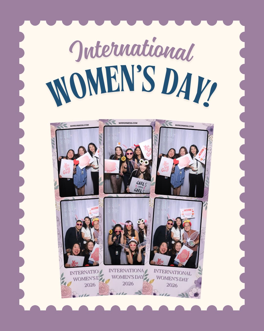 ✨ Celebrating the incredible women who inspire, lead and shape the future.
We had the privilege of being part of Google Singapore’s International Women’s Day celebration, capturing moments of laughter, connection and empowerment through our photobooth experience.
Also, peep the empowering custom props that bring out the bold, confident energy in every photo
📸 Got an event coming up? Let’s create some fun memories together.
#internationalwomensday♀️ #GoogleSG #Photobooth #women #sgevents