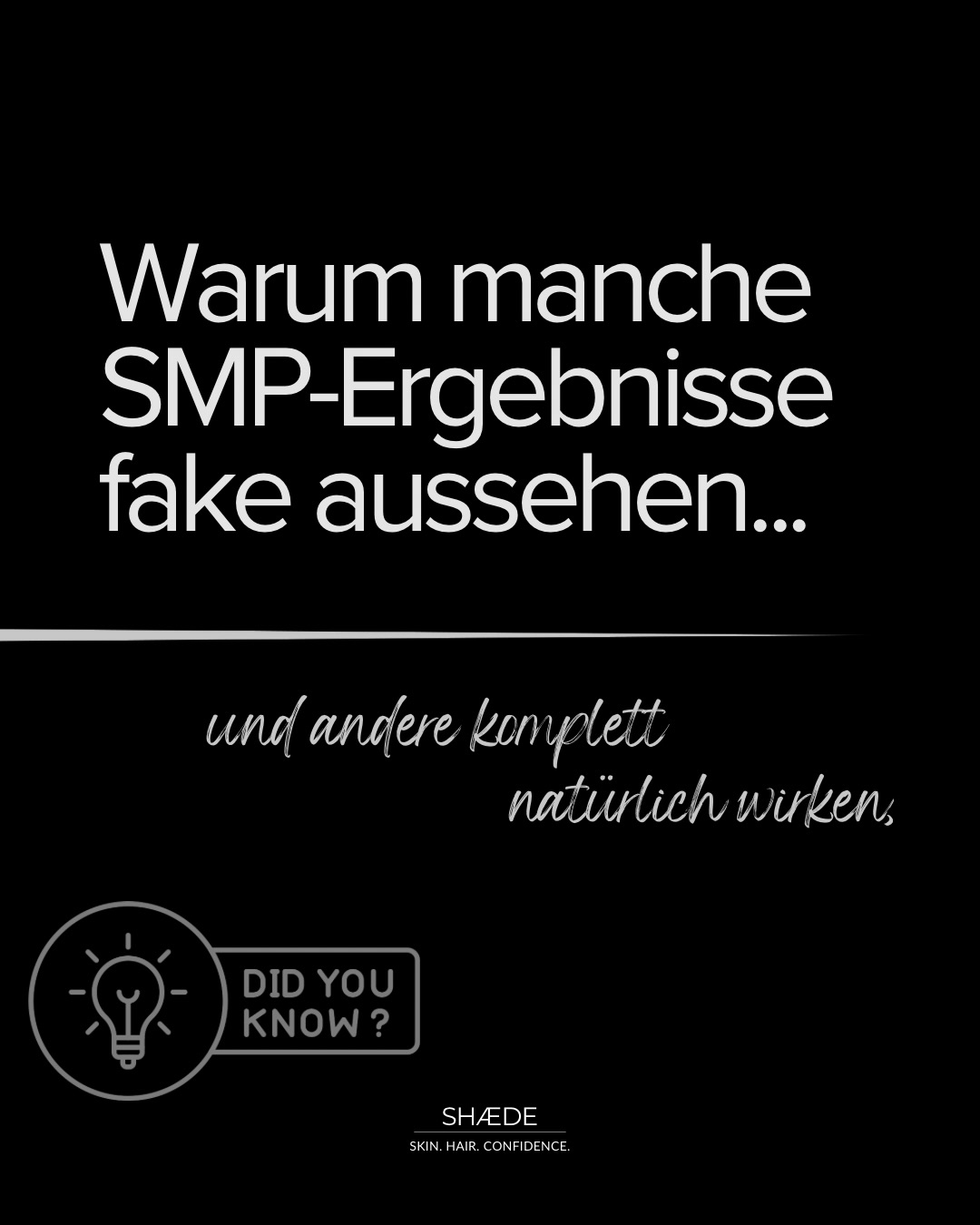 Der Grund, warum manche SMP-Ergebnisse aussehen wie ein „Helm“… 🪖
…hat nichts mit Haarpigmentierung zu tun.
Sondern mit der Art, wie sie gemacht wird.
Viele Menschen haben Angst vor Scalp Micropigmentation (SMP), weil sie Bilder gesehen haben von:
• viel zu dunklen Pigmenten
• Punkten, die zu groß sind
• unnatürlichen Haarlinien
• gleichmäßig „ausgemalten“ Flächen
Und plötzlich denkt man:
„Das möchte ich auf keinen Fall auf meinem Kopf.“
Natürliche Haarpigmentierung funktioniert komplett anders. 🙅♀️
Eine professionelle SMP erkennt man daran, dass:
• die Punktgröße exakt zur Haarstruktur passt
• der Farbton zum Hautton abgestimmt ist
• Übergänge weich aufgebaut werden
• Dichte in mehreren Sitzungen entsteht
👉🏽Das Ziel ist:
Dass niemand merkt, dass etwas gemacht wurde.
Gute SMP fällt nicht auf.
Sie sorgt nur dafür, dass etwas zurückkommt,
was viele Menschen durch Haarausfall verloren haben:
ein ruhigeres Gesamtbild.
Genau deshalb arbeite ich bewusst Schritt für Schritt –
für ein Ergebnis, das natürlich wirkt.
Mal ehrlich:
Hast du schon einmal eine Haarpigmentierung gesehen, die sofort „künstlich“ aussah?
#smp #potsdam #shæde