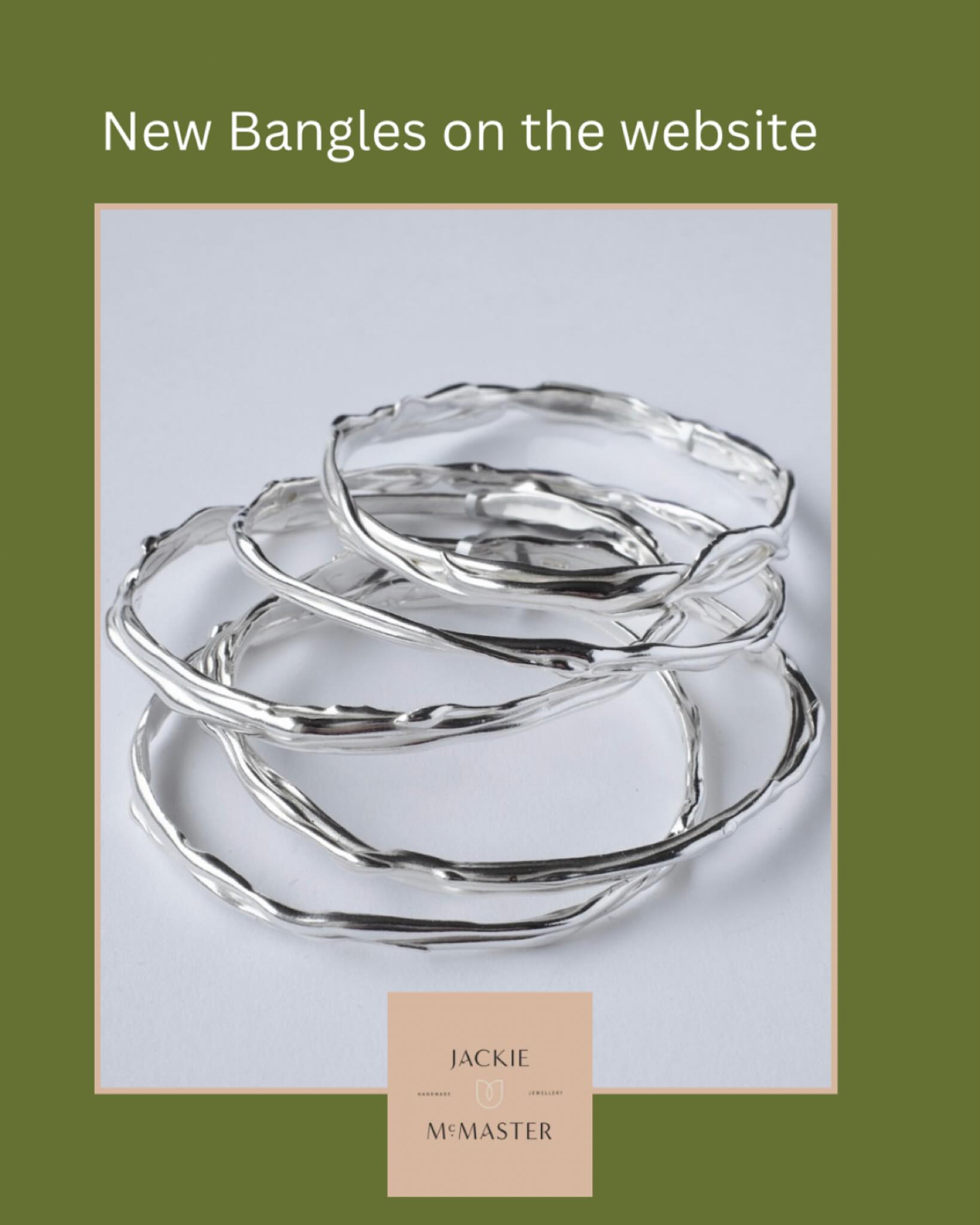 I’ve been working away on new website stock….new bangles now available.
Pendants and earrings coming up today/tomorrow 🤞🤞
Commissions for men & women’s bangles welcome, in any size, any metal.
#jackiemcmasterjewellery #ndccmakers #handmadejewellery #silverbangles #bespokebangles
