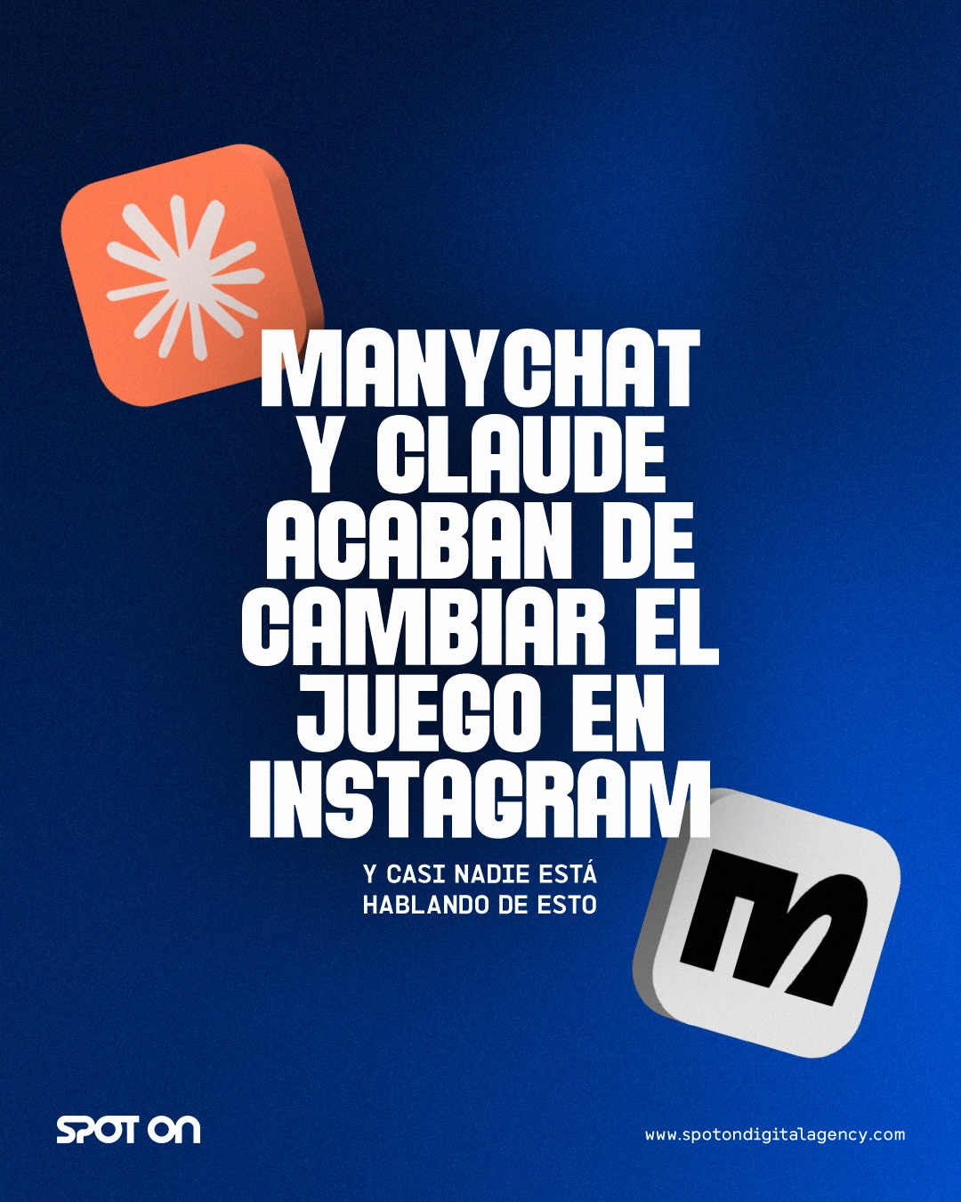 ¿Tus DMs venden o solo responden? 👀
Manychat ahora integra Claude para responder mensajes con contexto real, no con respuestas programadas.
¿Qué significa esto?
– Atención 24/7
– Conversaciones más dinámicas
– Leads mejor calificados
Las marcas que entiendan esto primero, no solo responderán más rápido.
Van a escalar mejor 🚀