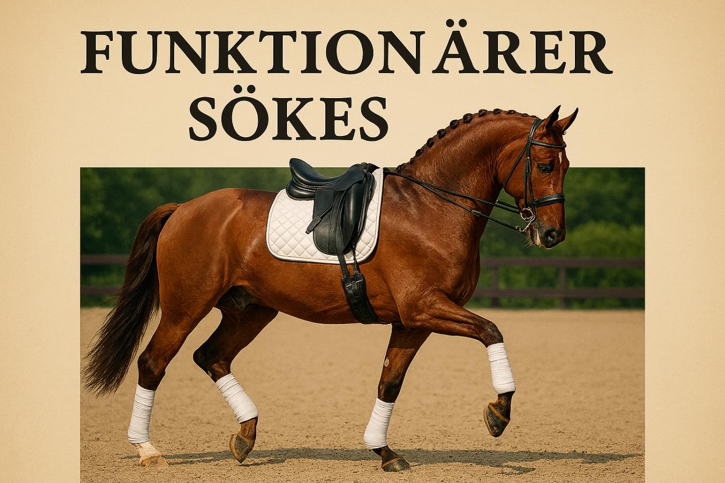 Snart är det dags för året första tävling. Söndagen den 29/3 har vi en dressyrtävling för ponny och vi behöver funktionärer🤗det ligger en länk i bion så skynda in och anmäl så du kan välja ditt favoritpass🥰Du behöver inte vara hästvan för att vara funktionär, finns många pass som funkar även för dig som inte är det😊
Välkomna!