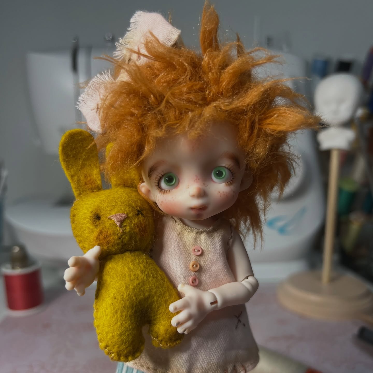 New Puppy coming up for adoption tomorrow morning, check the website for all the info. Link in bio #lindamacariodolls #bjddolls #artdoll #resindoll