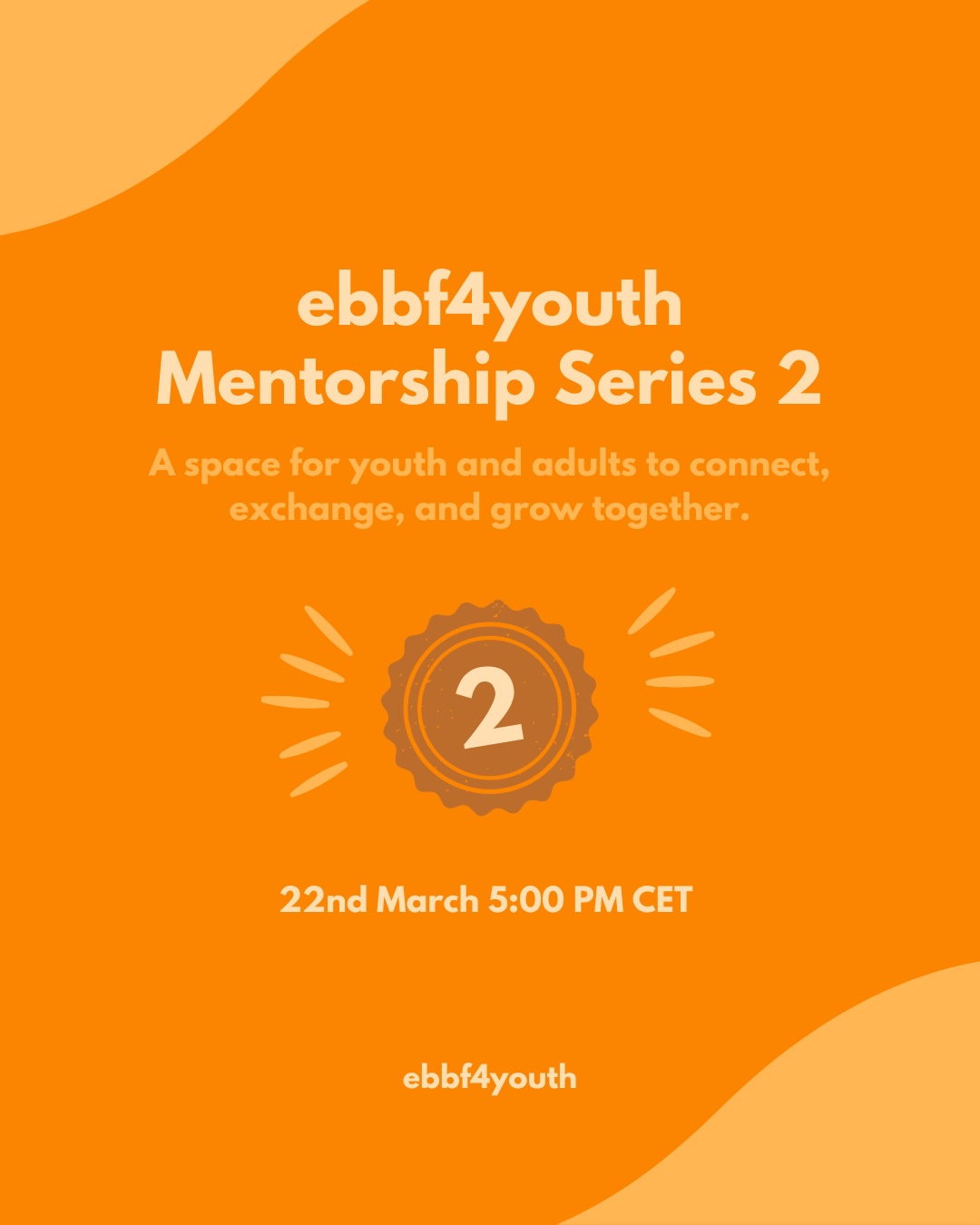 In this second session of our Mentorship Series, young people and professionals from different fields come together to talk about purpose, career paths, leadership, and how to navigate uncertainty in today’s world 🌍
It’s an open and inspiring conversation where ideas are shared, experiences are exchanged, and new perspectives emerge.
If you are curious about your future, looking for guidance, or simply want to learn from others’ journeys, this space is for you!!! ✨
22 March – 5:00 PM CET
Register through the link in our bio
#mentorship #personalgrowth #leadership #youthdevelopment #careeropportunity