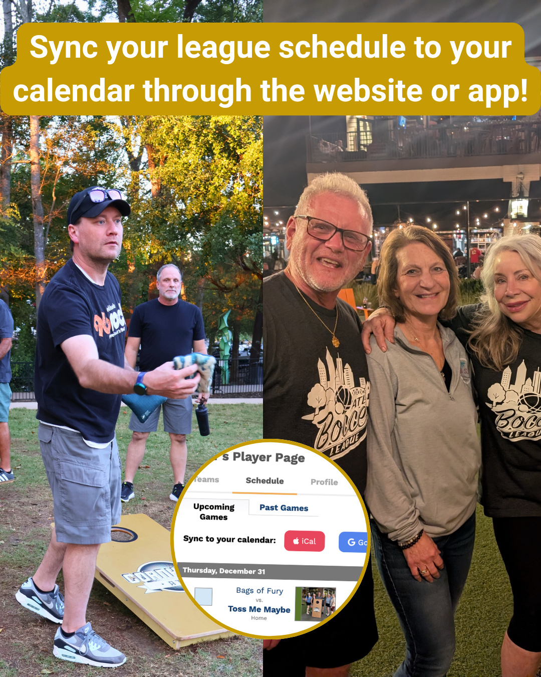 Did you know you can sync your league schedule with your personal calendar? Follow these easy steps. โ
๏ธ