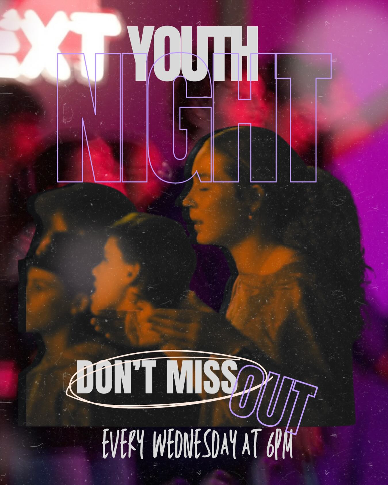 Wednesday = YOUTH NIGHT 🙌
Grab your friends and come through!
Doors open at 6PM. See you there!