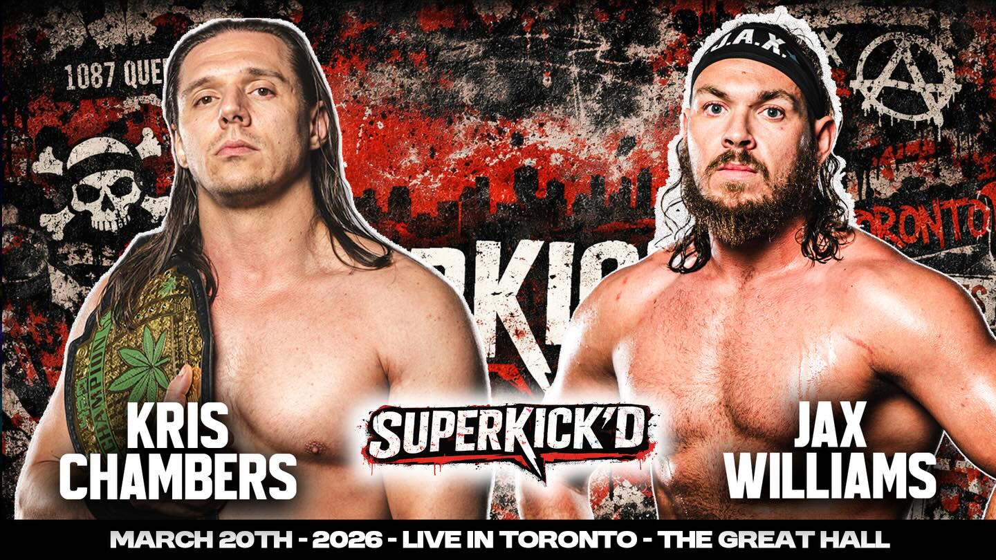 @halfbakedkid returns to the ring to pay back some much needed revenge on @thejaxwilliams March 20th at the Great Hall! #wrestling #toronto #superkickd