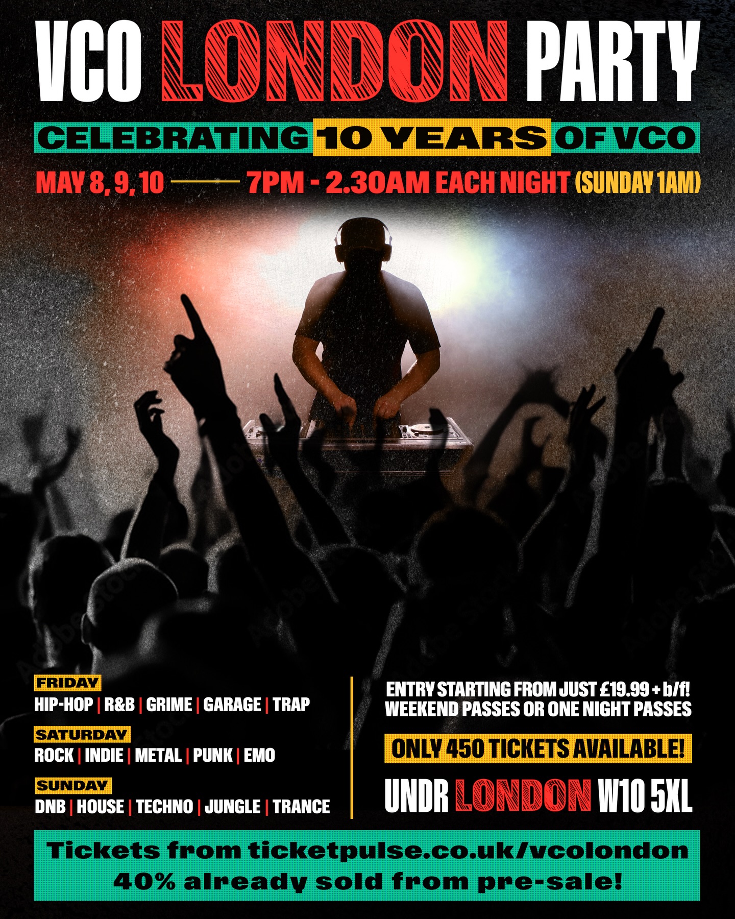 🎈 Just 2 months to go until our big 3 night anniversary party in London! 🎉 Get your tickets from ticketpulse.co.uk/vcolondon (or link in our bio)
One night tickets just £19.99 + b/f or all 3 nights for £54.99 + b/f 💃
See you there ❤️ May 8, 9, 10