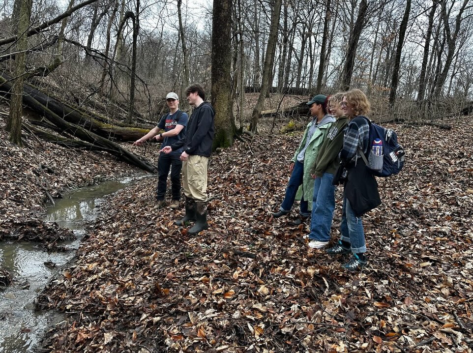 Take a look at the UC Field Center co-op students leaning how to sample for microbes in Burnett woods, as part of a project with Metropolitan Sewer District!