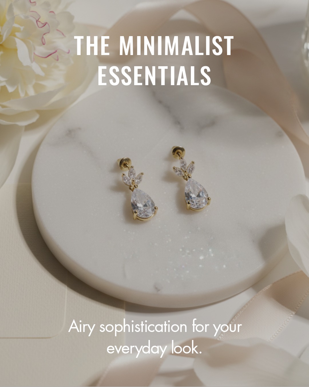 The only essentials you need ✨
Our crystal water drop earrings, dainty, effortless, yours. Shop via the link in bio 🤍