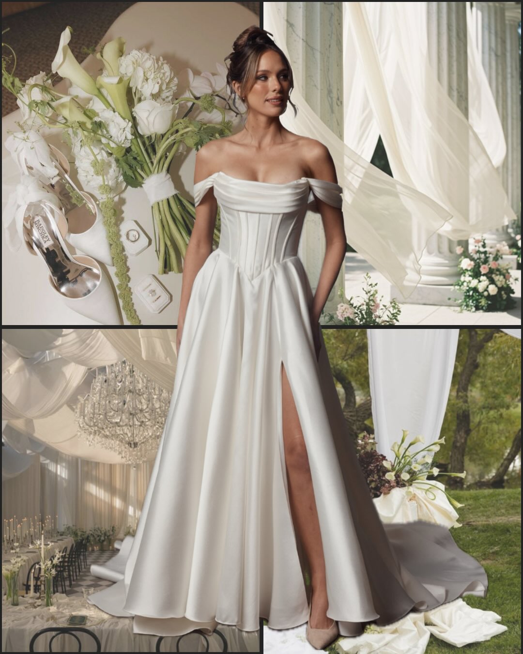 A bridal vision captured in a mood board 🤍
Structured corsetry, bias cut silk and romantic organza; create the perfect setting for gowns made to feel timeless.
Sandy, Renee and Lauralee 💕
#weddingidea #designingtheday #wedding #weddinggoals #bride