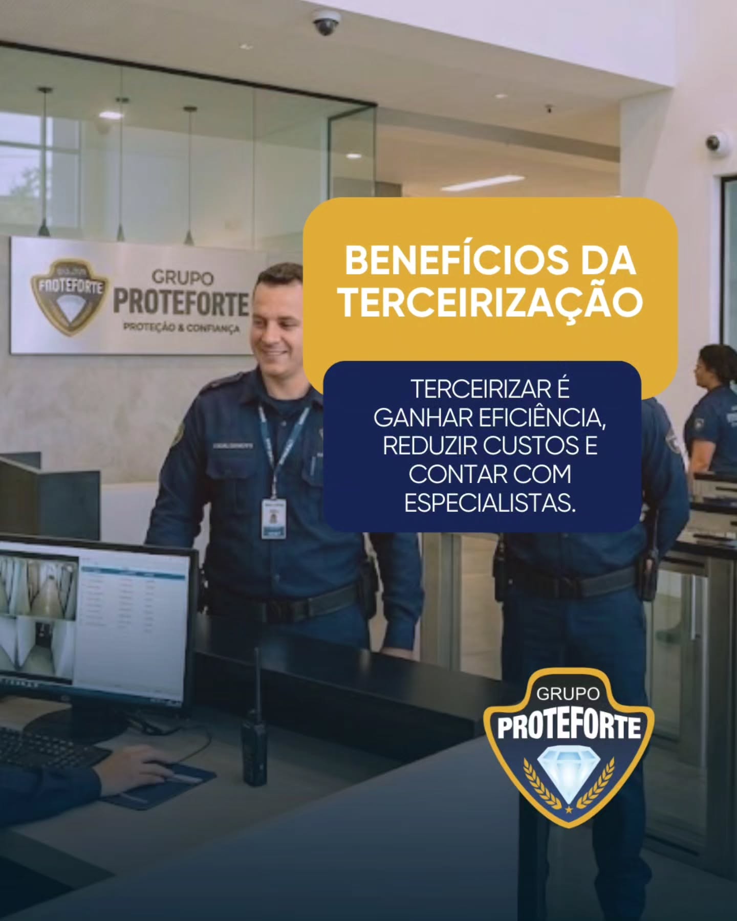 Serviços terceirizados que trazem mais organização, eficiência e confiança para o dia a dia da sua empresa.
Com uma equipe preparada e processos bem definidos, garantimos suporte completo para que tudo funcione com tranquilidade. Da limpeza à segurança, cada serviço é realizado com responsabilidade, cuidado e profissionalismo.
Conte com quem entende de soluções empresariais e valoriza cada detalhe da sua operação.
Entre em contato e descubra como podemos ajudar o seu negócio.
📱 (15) 99852 8911
✉️ contato@grupoproteforte.com.br
🌐 www.grupoproteforte.com.br
#segurança #segurançapatrimonial #grupoproteforte #terceirização