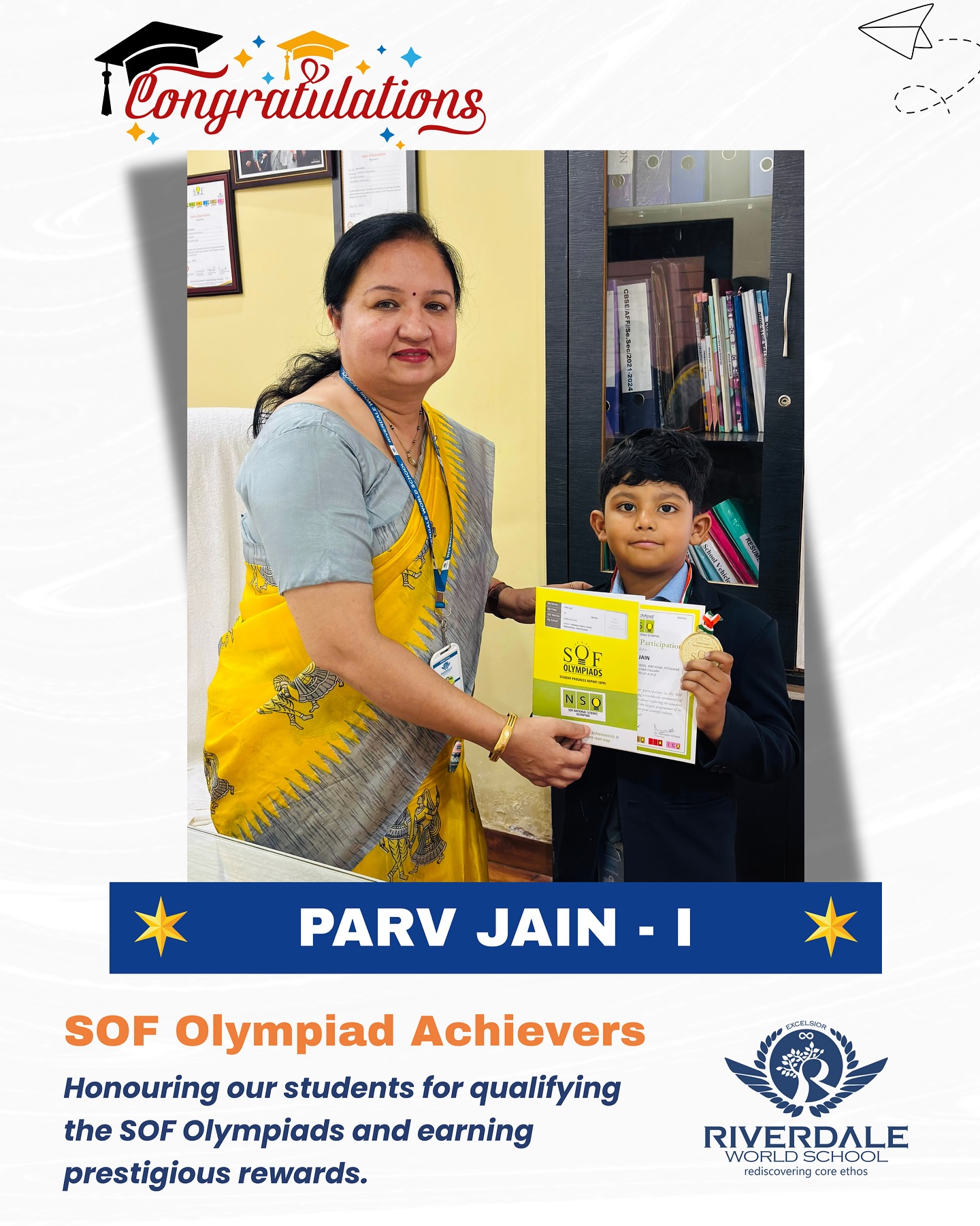 🎓 Proud Achievement | RWS Mahasamund
Congratulations to our brilliant students for their remarkable achievement.
🏆 Class I: Parv Jain
🏆 Class IV: Archin Chandrakar
🏆 Class VIII: Samaira Das, Divyanka Pradhan
🏆 Class IX: Rajbeer Chandrakar
Your hard work and dedication make RWS Mahasamund proud.
✨ Keep striving for excellence!
#RWSMahasamund
#AdmissionsOpen2026_27
#AdmissionOpenNow
#EnrollNow
#CBSESchool
#CBSEEducation
#BestSchoolInChhattisgarh
#MahasamundChhattisgarh
#QualityEducation
#FutureLeaders
#YoungAchievers
#StudentSuccess
#AcademicExcellence
#OlympiadAchievers
#HolisticEducation
#ExcellenceInEducation
#LearningForLife
#EducationMatters 🎓✨