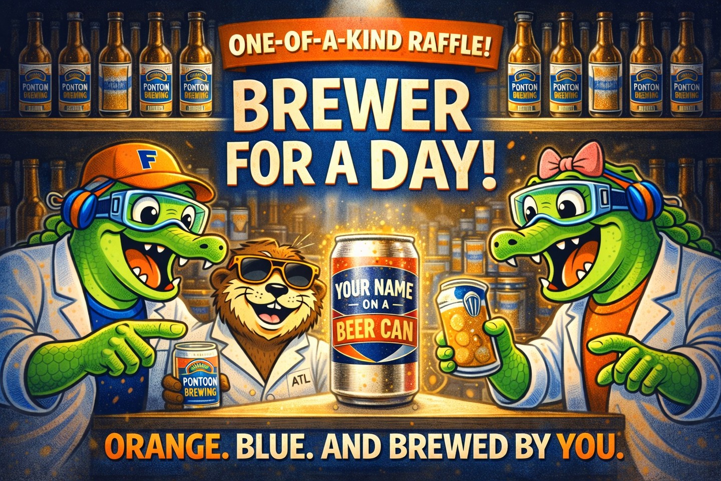 🐊🍺 ONE. OF. A. KIND.
The Atlanta Gator Club has teamed up with Gator-owned Pontoon Brewing for something unreal.
We’re selecting ONE person to become our:
🔥 BREWER FOR A DAY 🔥
You won’t just watch.
You’ll lead.
✨ Create the recipe
🎨 Design the label
🍻 Be there for brewing & canning
🎉 Host your own Release Party (with your own keg!)
🚀 See your beer distributed across GA & FL
Only 100 tickets will be sold.
$100 each.
Every ticket funds scholarships for Atlanta students attending UF.
Don’t stay in the stands.
Go to the brewhouse.
👉 Grab your ticket before March 30.
Link in bio.