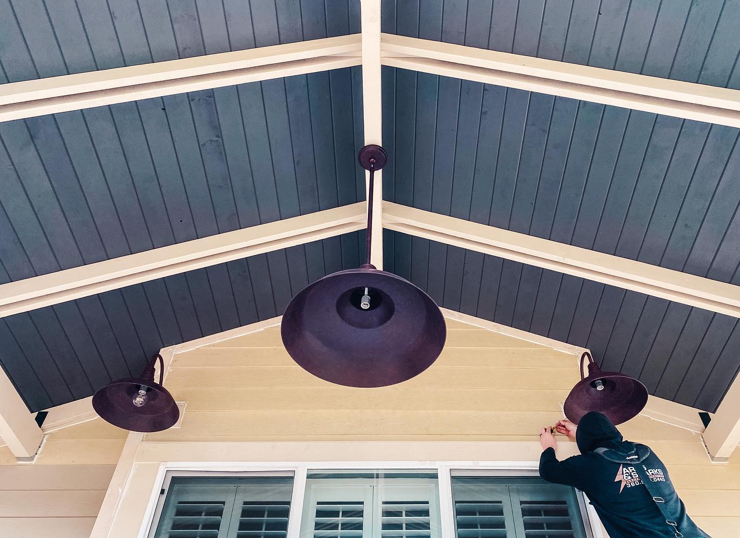 Slight aesthetic adjustments usually mean extreme behind-the-scenes carpentry and electrical rerouting. After switching out the originally anticipated (smaller) sconces, the light layout appeared cramped. Always setting the bar a little higher: skilled laborers working together to make last-minute requests magically happen.
⚡️Sometimes, looks matter.⚡️
Built By: @homeresourcecompany
Electrical By: @arcssparkselectricalservices
#electricianslife #electrician #residentialelectricians #skilledtrades #constructionshuffle #changeorder #porchremodel #outdoorliving #outdoorambiance #lighting #lightingdesign #untilitsperfect #settingthebar #lightingtheway #upgrade #thurstoncounty #thurstoncountywa #looksmatter #keepitlocal #switchesbetrippin