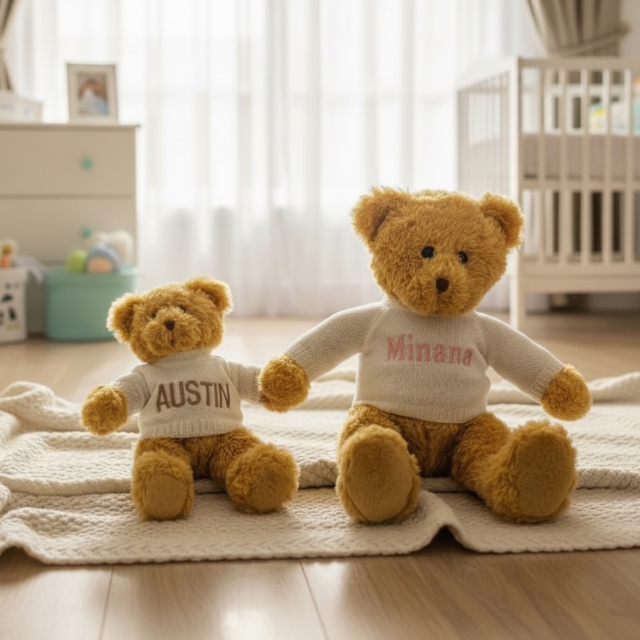 Big bear & little bear 🧸🤍
Matching jumpers, personalised with names to make the moment even more special.
A beautiful keepsake for babies, mums, dads, or siblings.
Because the little details make the biggest memories ✨
#personalisedgift #babykeepsake #newbabygift #babyboutique #uksmallbusiness