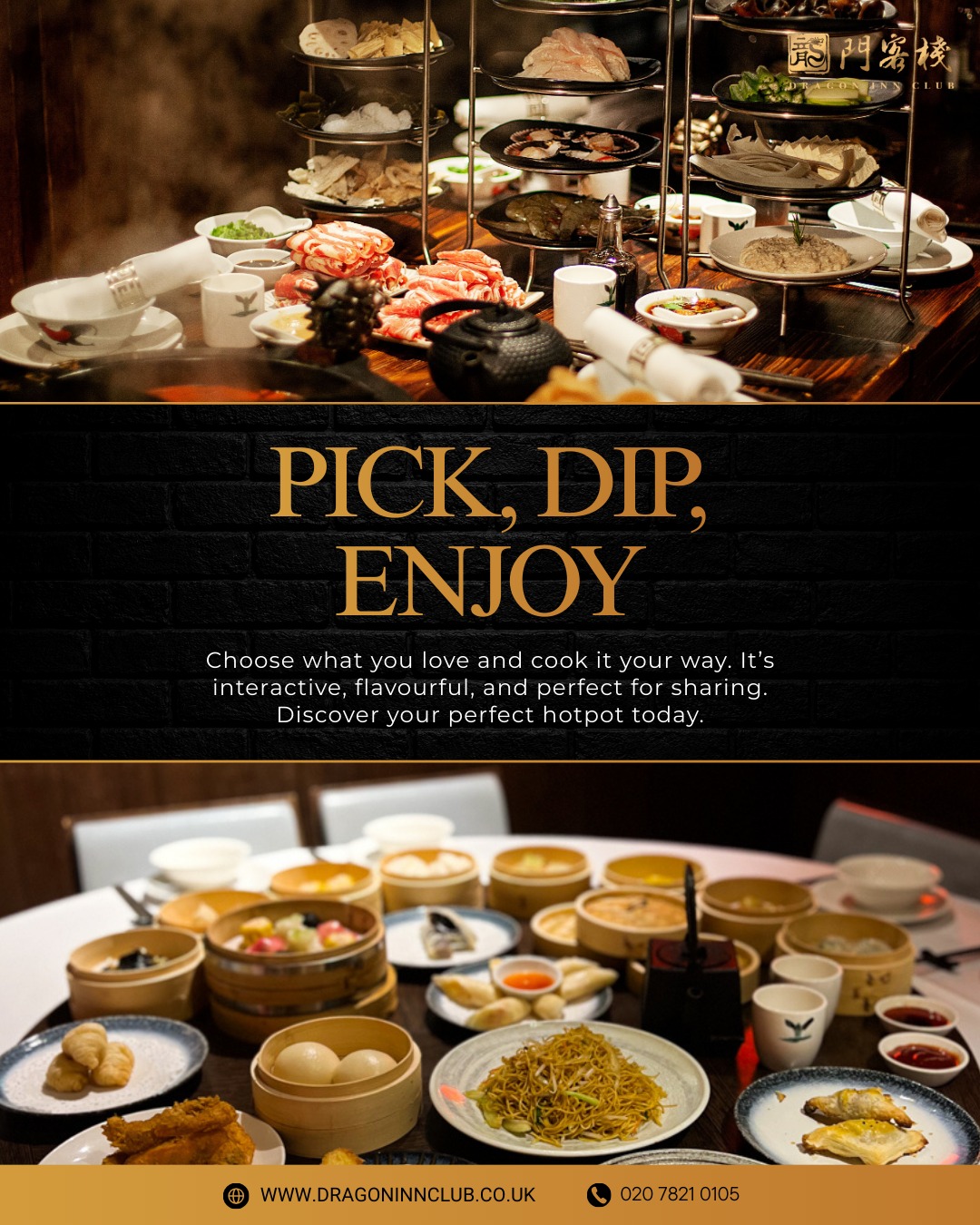At Dragon Inn Club, hotpot means choice. Select from premium hotpot meats, fresh seafood, and crisp vegetables. Create your perfect combination in every simmer. It’s a feast made just for you.
#Dragoninclub #Sichuan #Sichuanhotpot #dimsum #london #pimilco #londonvictoria #buckinghampalace #chelsea #theatres