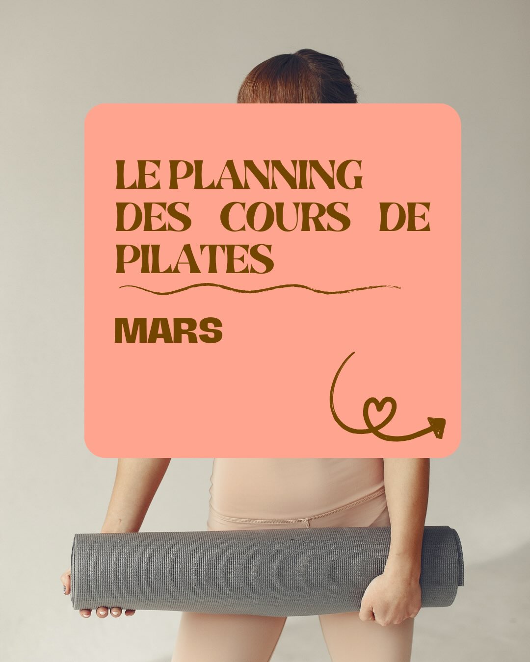 ✨ Planning Pilates – Mars ✨
Les séances de Pilates se déclinent avec différents accessoires : ballon paille, ring, balles lestées… pour varier le travail, améliorer la posture et renforcer le corps en profondeur.
🔥 Pilates Cardio
Un format énergisant qui allie le contrôle du Pilates au rythme du cardio. Les mouvements s’enchaînent dans un flow soutenu pour transpirer, se défouler et renforcer le corps… toujours en conscience.
🧘♀️ Pilates Stretching
Un cours pour se renforcer tout en gagnant en souplesse grâce à des postures d’étirement qui sollicitent muscles, articulations et tendons.
👉 Rejoins-nous !
Plusieurs formules : abonnement ou cours à la carte.
Formules abonnement:
• 1 cours / semaine : moins de 7 € le cours
• 2 cours / semaine : moins de 4,50 € le cours
• 3 cours / semaine : moins de 3,70 € le cours
📩 Infos et inscriptions en message privé.
Ou par téléphone 06 88 61 18 48