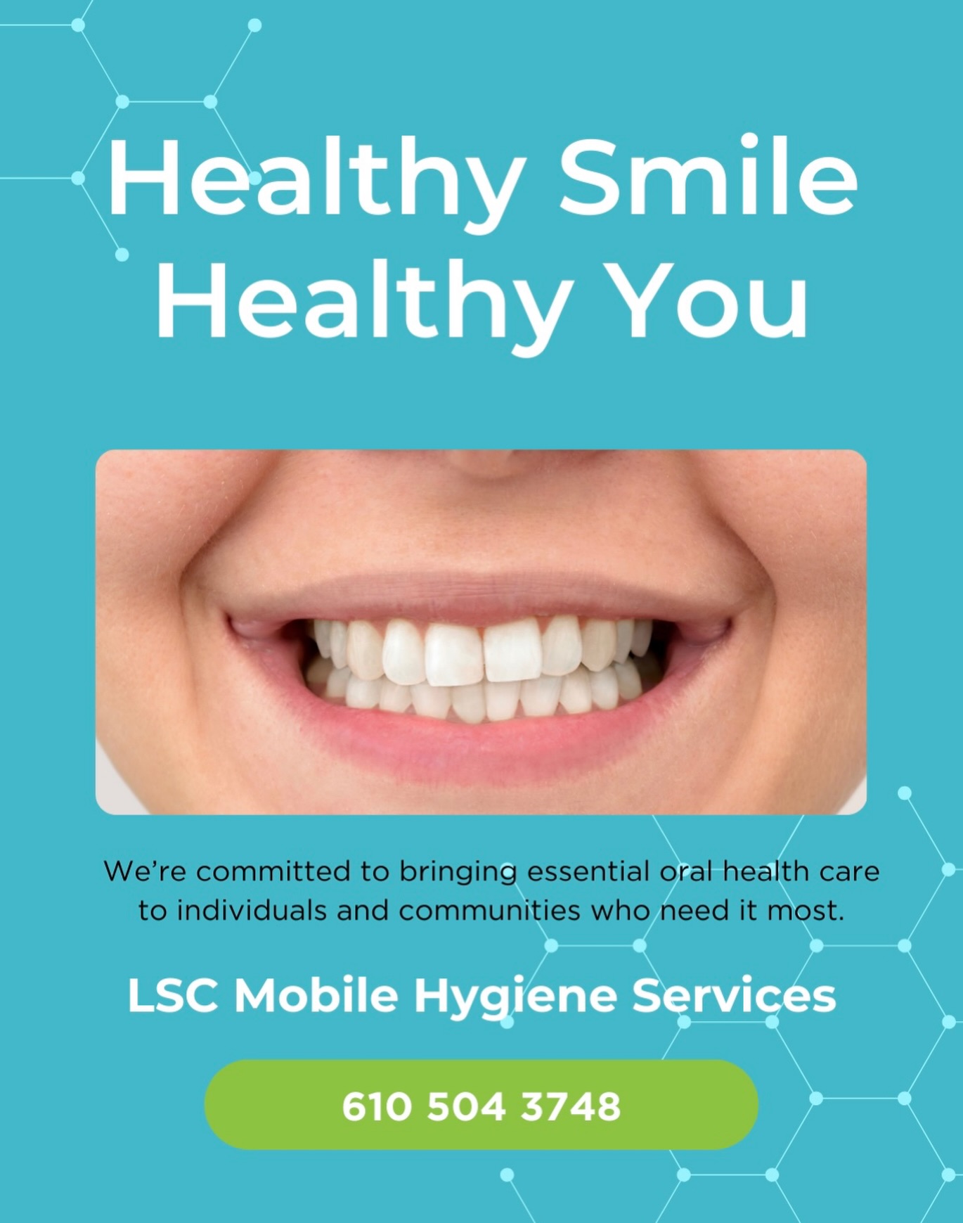 A healthy smile is more than cosmetic — it’s confidence, dignity, and overall health. 🦷✨
At LSC Mobile Hygiene Services, we are committed to bringing essential oral health care directly to individuals and communities who need it most.
Every smile we serve is a step toward stronger, healthier communities.
💚 Want to support the mission?
Donations, partnerships, and community sponsors are always welcome.
📞 610-504-3748
🌐 www.lscmobilehygieneservice.com
#LSCNonprofit #HealthySmiles #AccessToCare #CommunityHealth #SupportTheMission