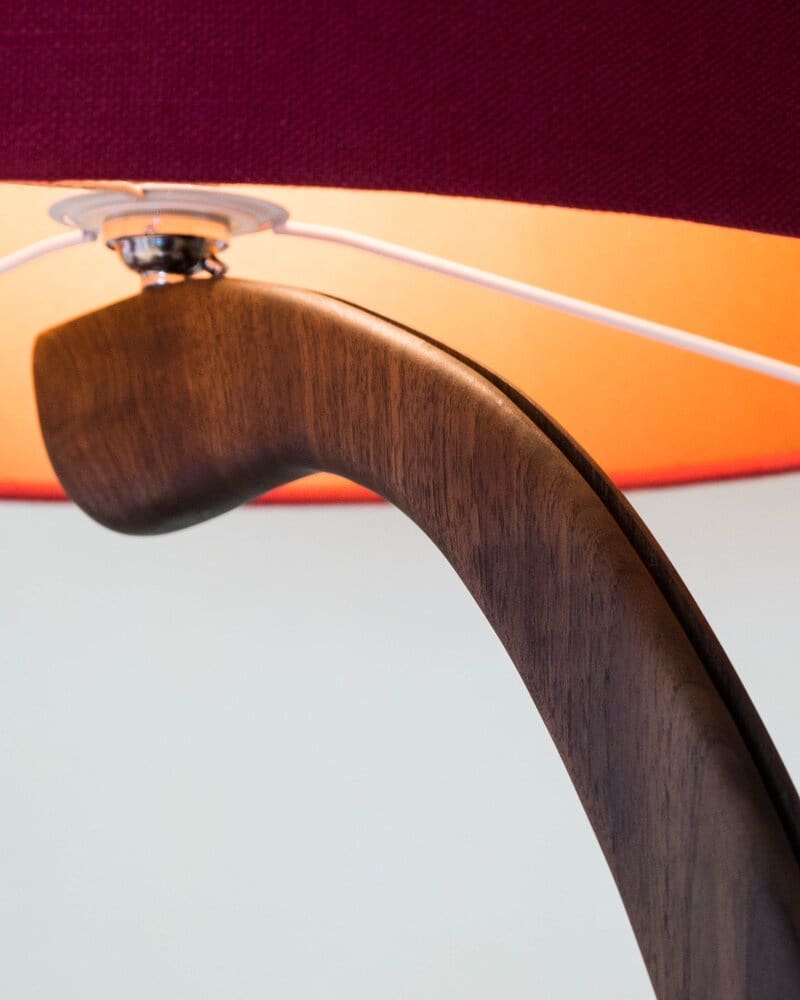 This walnut Flow lamp looks delicious with a crimson and bronze shade, it reminds me of a black forest gateau 😋 I like making all these combinations of wood, fabric and linings. Making a lot of these lamps at the moment! 💡
#yum #dessertlamp #richcolours
.
.
.
.
.
.
#memadeshade #walnutfurniture #walnutlamp #woodfloorlamp #floorlamp #woodlighting #uniquefurniture #uniquelighting #designermaker #floorlamps #woodfurniture #woodworking #woodenlamp #woodgrain #lightingdesign #lightingiseverything #lightingdecor #homedecor #homeinspiration #smallbusinesssupport #buylocal #smallbusinessowner #designerfurniture #etsymaker #handmadefurniture #handmadehome