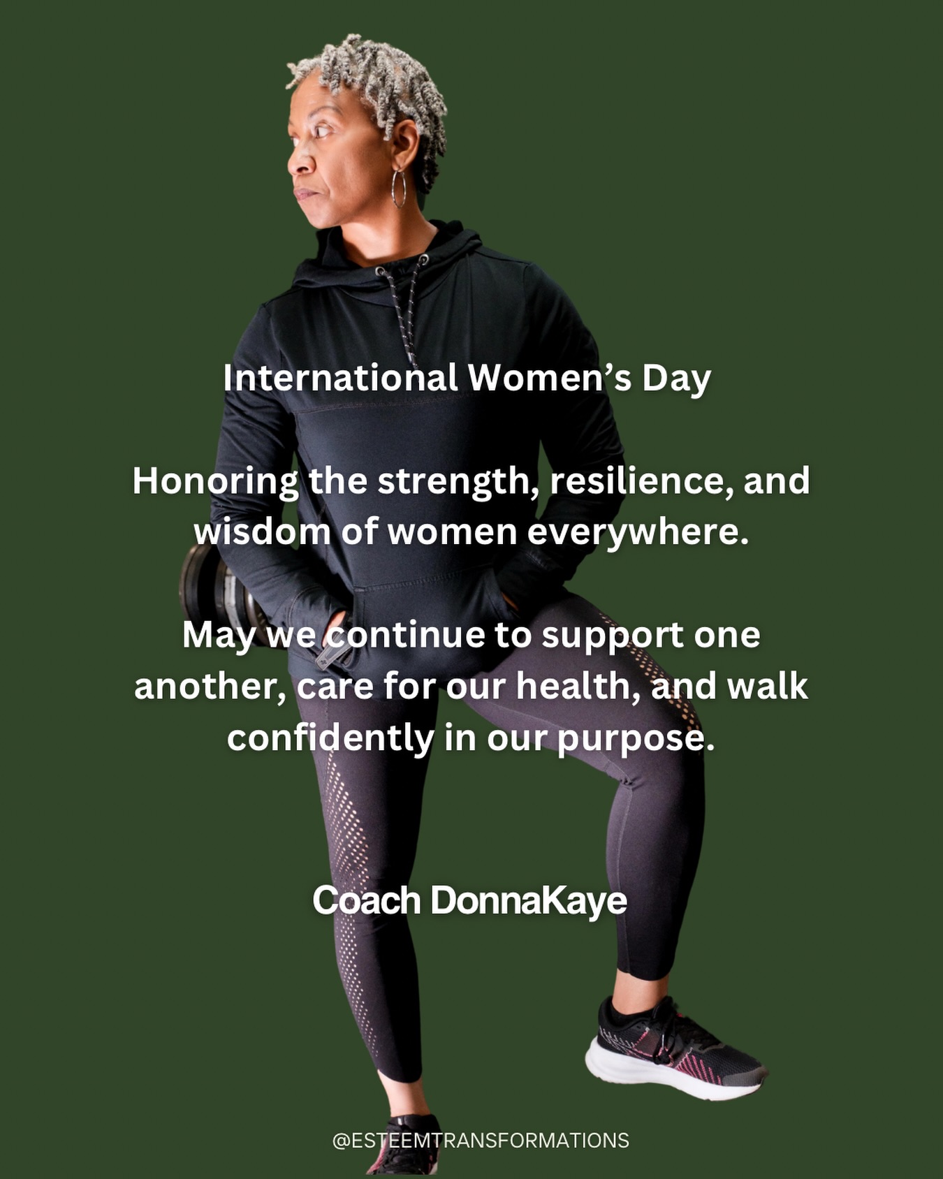 Today we celebrate the strength, resilience, and purpose of women everywhere.
Women carry so much — nurturing families, building communities, leading with compassion, and continuing to rise even through challenges.
On this International Women’s Day, I encourage every woman to remember that caring for your health, your mind, and your spirit is not a luxury — it is a necessity.
When women are well, communities are stronger.
Continue to walk in your purpose. Continue to uplift one another. And continue choosing wellness in every season.
Happy International Women’s Day.
— Coach DonnaKaye
