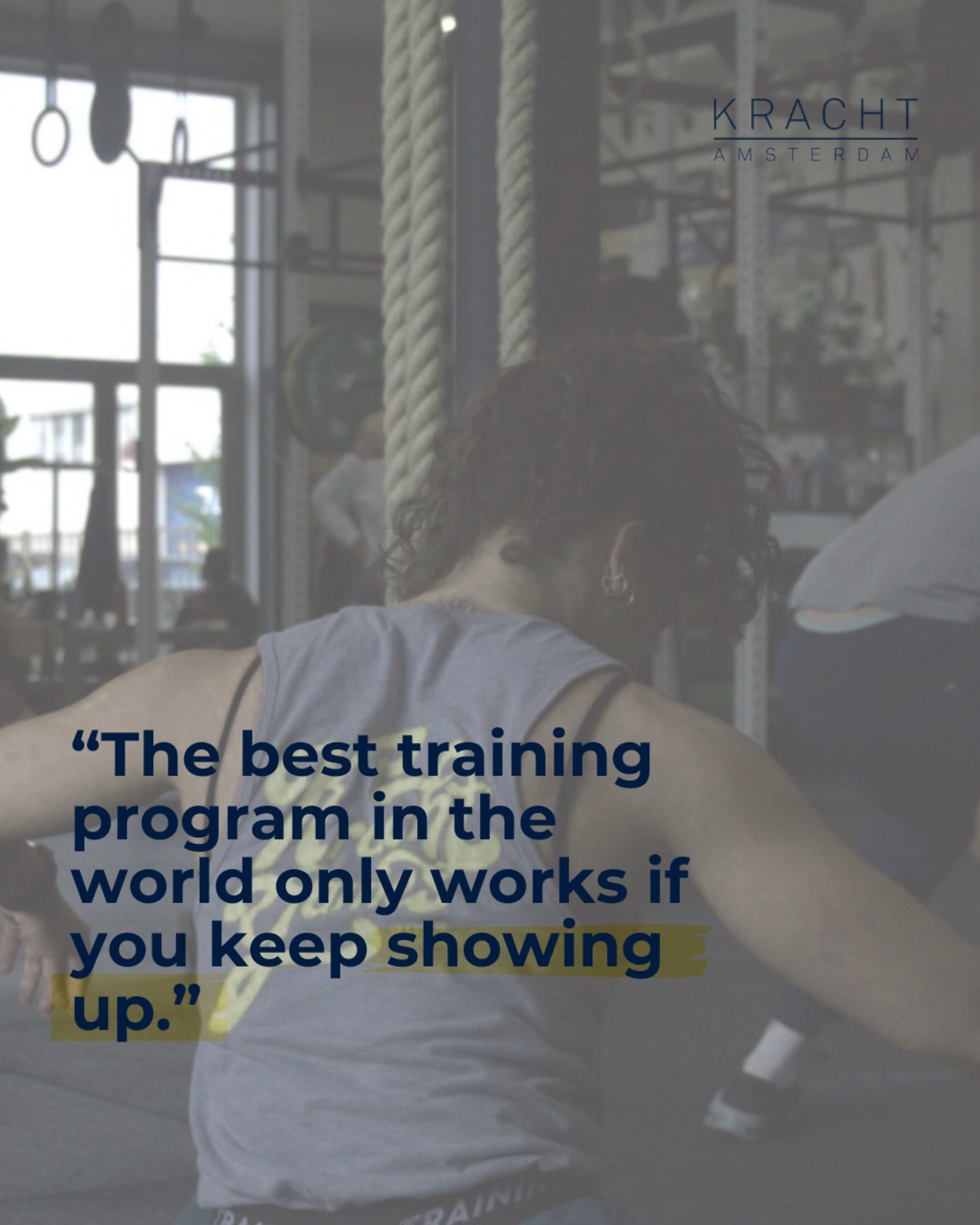 Consistency beats intensity.
“You don’t need the perfect workout or a day where motivation is sky-high to make progress. What actually builds strength, fitness and long-term results is something much simpler: showing up consistently.
Some sessions will feel amazing, others will feel tough. But every time you walk through the door, you’re building the habit that leads to real progress.
Small efforts, done consistently over time, always beat occasional bursts of intensity.” - @charliftsalot tip of the day
💬 What helps you stay consistent with your training?
—
💡 Coach Tip of the Day
On Mondays we’ll be sharing tips from our coaches to help you train smarter and get more out of your workouts.
#krachtamsterdam #krachtcommunity #consistencywins #trainingtips #fitnessmotivation