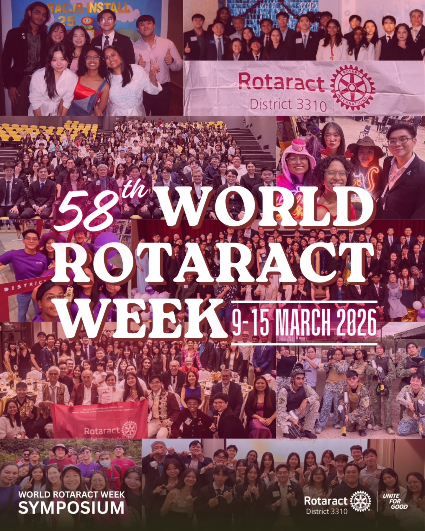 🌏⚙️ 58th World Rotaract Week | 9 – 15 March 2026
Across cities, campuses, and communities around the world, Rotaractors are turning passion into action. From empowering youth to uplifting communities, every act of service reflects the true spirit of Rotaract. ❤️
This week, we celebrate the leaders, changemakers, and friends who continue to show that when young people unite for good, incredible things happen. 💪
Here’s to the impact we’ve made, the friendships we’ve built, and the future we will continue to shape together. ✨
#Rotaract3310
#UniteForGood
#BecomingMoreThroughService