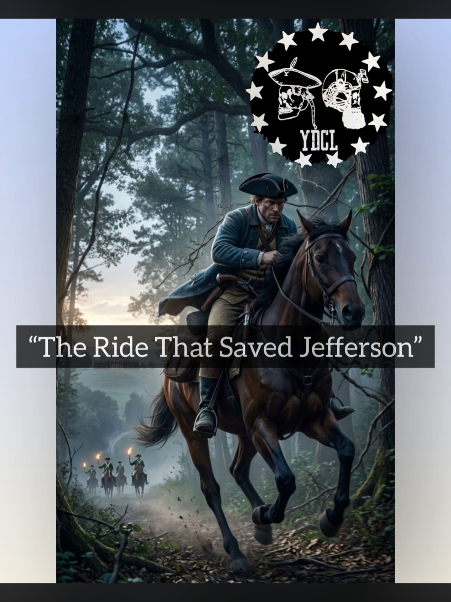 🇺🇲📜 THE RIDE TO CHARLOTTESVILLE: The “Paul Revere of the South”
“Most people have never heard of the man who saved Thomas Jefferson with a 40 mile ride through the Virginia wilderness.”
Everyone knows Paul Revere, but far fewer people know Jack Jouett. On the night of June 3, 1781, Jouett completed a ride that was longer and far more difficult than Revere’s famous warning.
THE TARGET.
British cavalry officer Banastre Tarleton was leading a fast moving force toward Charlottesville, Virginia. His objective was to reach the town quickly and detain Governor Thomas Jefferson and members of the Virginia legislature. If successful, the leadership of Virginia could have been seriously disrupted.
THE “IMPOSSIBLE” RIDE.
Jack Jouett, a captain in the Virginia militia, noticed the British troops at a tavern and quickly realized where they were heading.
To warn the leaders in Charlottesville before the British arrived, Jouett avoided the main road and rode about 40 miles through the Old Mountain Road, a rough path filled with vines, rocks, and dense brush in near total darkness.
THE COST OF THE JOURNEY.
The ride was extremely difficult. Jouett pushed through branches and thorns along the narrow trail, leaving marks on his face that remained for the rest of his life.
He reached Monticello shortly before dawn and managed to warn Jefferson just in time.
THE NARROW ESCAPE.
Jefferson left the area only minutes before Tarleton’s cavalry arrived at the house.
Several members of the legislature were taken, but key leaders including Jefferson and Patrick Henry managed to avoid capture.
Because of Jouett’s warning, Virginia’s leadership remained intact during a critical moment in the Revolutionary War.
In recognition of his effort, the Virginia legislature later awarded him a pair of pistols and a sword for what they described as his “virtuous exertions.”
#RevolutionaryWar #ThomasJefferson #sonsofliberty #wethepeople
