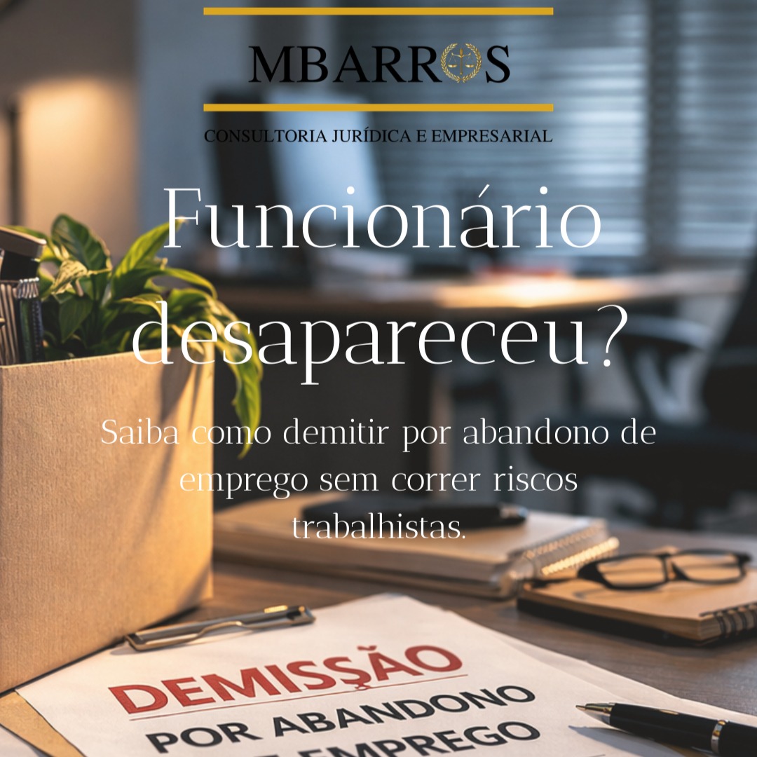 Funcionário parou de comparecer ao trabalho e simplesmente desapareceu?
Antes de tomar qualquer decisão precipitada, é importante saber que o abandono de emprego não se configura automaticamente.
Embora a ausência injustificada prolongada possa caracterizar justa causa, a legislação e a jurisprudência trabalhista exigem que a empresa adote alguns procedimentos formais antes de efetivar a rescisão.
Entre as principais providências recomendadas estão:
✔ tentativa formal de contato com o empregado
✔ envio de notificação para retorno ao trabalho
✔ registro adequado das faltas injustificadas
✔ formalização correta da rescisão contratual
A adoção dessas medidas é fundamental para resguardar a empresa e evitar questionamentos futuros perante a Justiça do Trabalho.
Muitos empregadores cometem equívocos nesse processo e acabam assumindo riscos trabalhistas desnecessários.
⚖️ Conteúdo meramente informativo.
Cada situação possui particularidades e deve ser analisada por um advogado.
📌 Salve este post para consultar quando precisar.
#direitotrabalhista
#abandonoemprego
#justacausa
#clt
#empresarios
#gestaodepessoas
#rh
#advocaciaempresarial