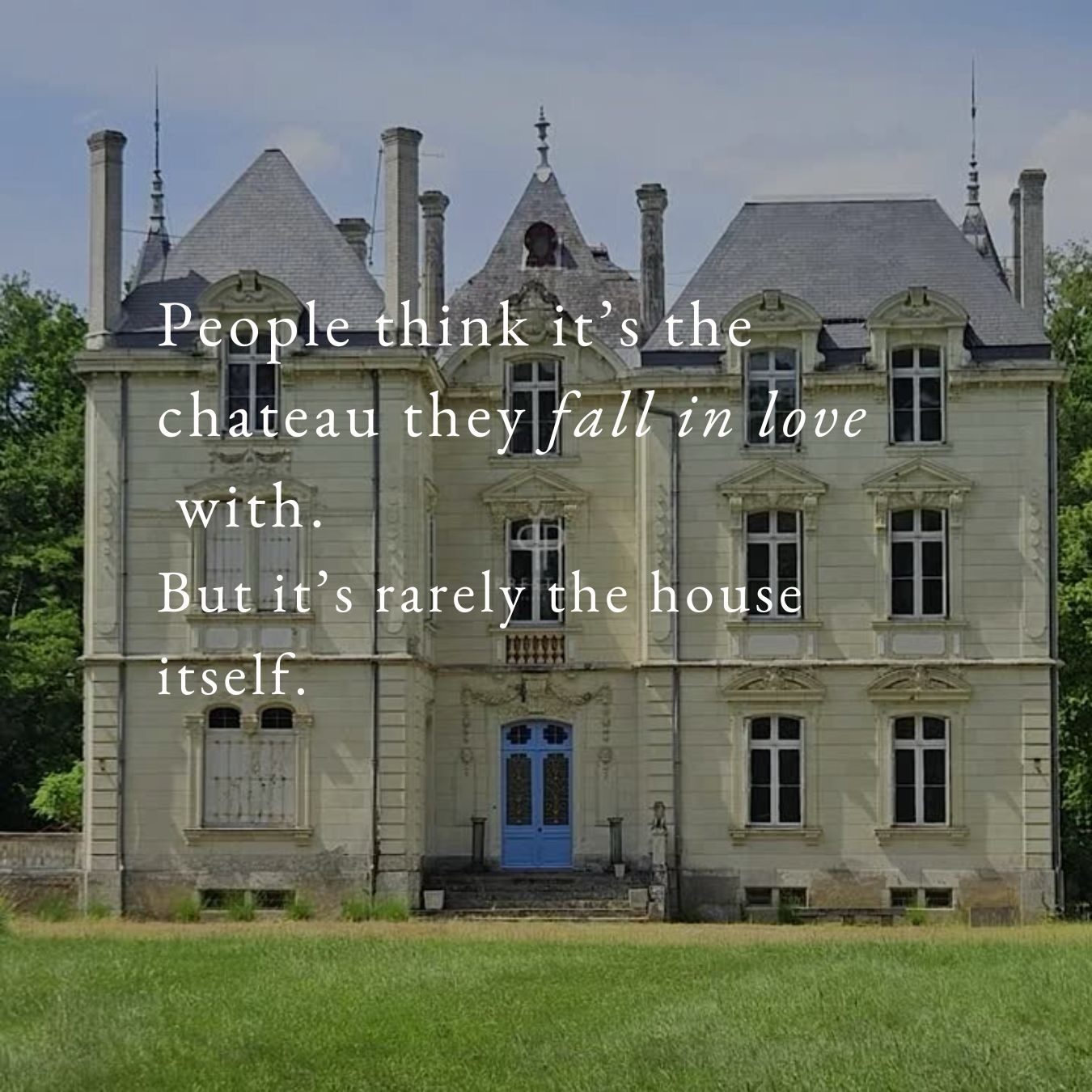From ME to YOU….
In the countryside of Anjou, this 19th century château sits quietly within more than 25 acres of parkland.
Built in pale tuffeau stone and topped with a slate roof, it has all the proportions people imagine when they think of a French château — tall windows, herringbone oak floors, marble fireplaces and a beautiful double stone staircase rising beneath stained glass.
Thirteen bedrooms sit above the main reception rooms, all looking out across the surrounding lawns and woodland.
This is why so many people dream about the French countryside.
PRICE €895K
LOCATION
Anjou, Loire Valley
MORE INFO
1. Please ensure you are following the account
2. Comment CHATEAU below
3. I will then DM the agents link
The CREDITS
All credits go to the agent. We are passionate about French property, sharing dream French properties for sale in France. We take no responsibility for any inaccuracies. All details are derived from the agent’s details to the best of our knowledge. Any enquiries are directed to the agent’s website.
#dreamfrenchproperties
#frenchchateau
#frenchcountryhome
#loirevalleyhomes
#chateaulife