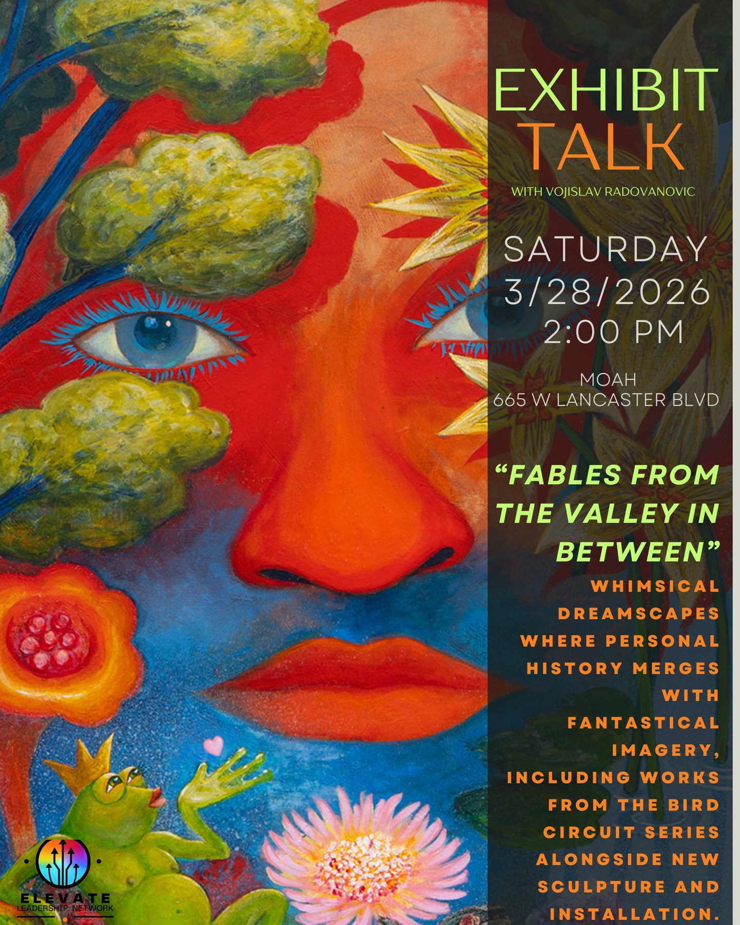 🌈Join The OUTreach Center and the Elevate Leadership Network for a Queer Art Exhibition Talk with artist Vojislav Radovanovic of his exhibition Fables from the Valley In Between! Happening Saturday, March 28th at 2:00pm. Reserve your spot using the link in bio.🌈