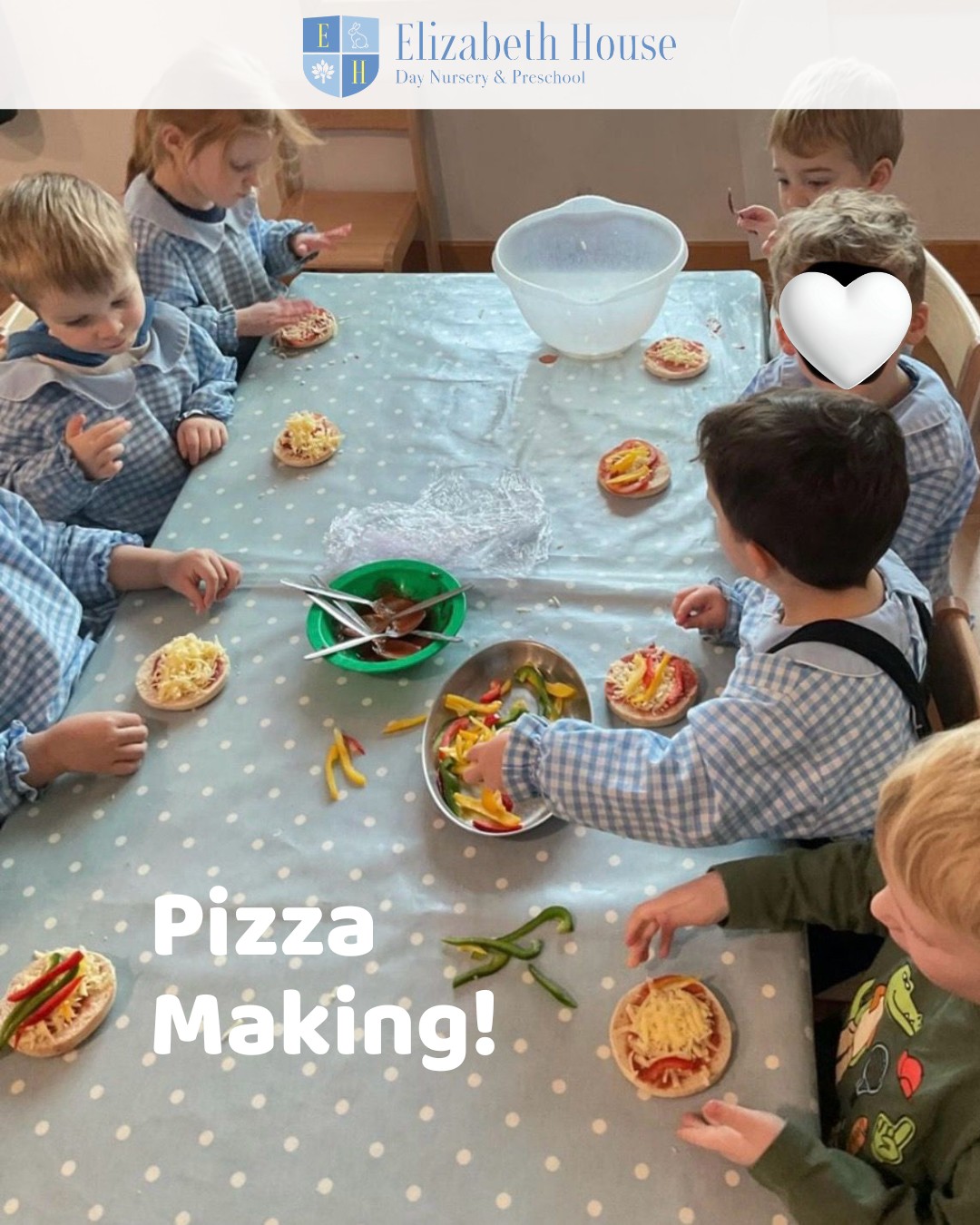 Our little chefs have been busy making their own pizzas! From spreading sauce to choosing toppings, cooking activities help develop fine motor skills, independence and an understanding of healthy food choices.
And of course... tasting the results is the best part! 🍕💛
#preschool #elizabethhousenursery #nursery #earlyyears #eyfs #wallingford #oxfordshire #minicooks #learningthroughplay