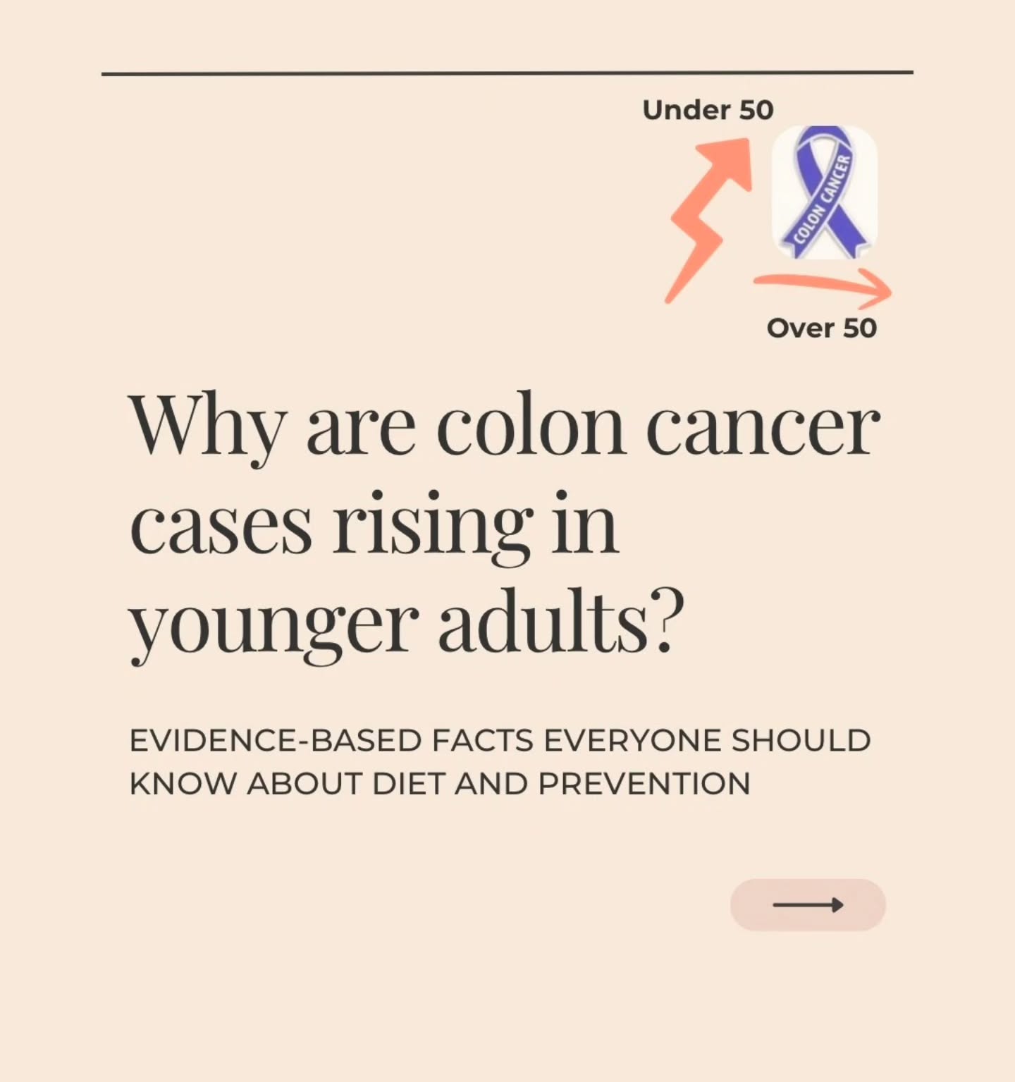 Colorectal cancer (CRC) cases are rising sharply in adults under 50 worldwide. The prime suspect?
Not genetics, but our lifestyle and dietary changes!
In today's post, we break down the evidence linking diet, gut microbiome changes and metabolic health to the earlier onset of CRC.
Learn which foods and drinks to prioritise, which to limit, and how to build a long term, anti carcinogenic lifestyle starting now.
Knowledge is your first line of defense.
Colon cancer is one of those cancers most strongly linked to diet and lifestyle and if you are ready to take control of your health, join Beat Cancer's personalized 1 month Anti Cancer Diet Plan today at just INR 6999.
🥦 Evidence based guidance
🥗 Practical and doable meals
💪 Focus on prevention and healing
Share to spread awareness because colon cancer can be preventable!
#coloncancerprevention #coloncancerawareness #anticancerdiet #anticancerfood #anticancerlifestyle