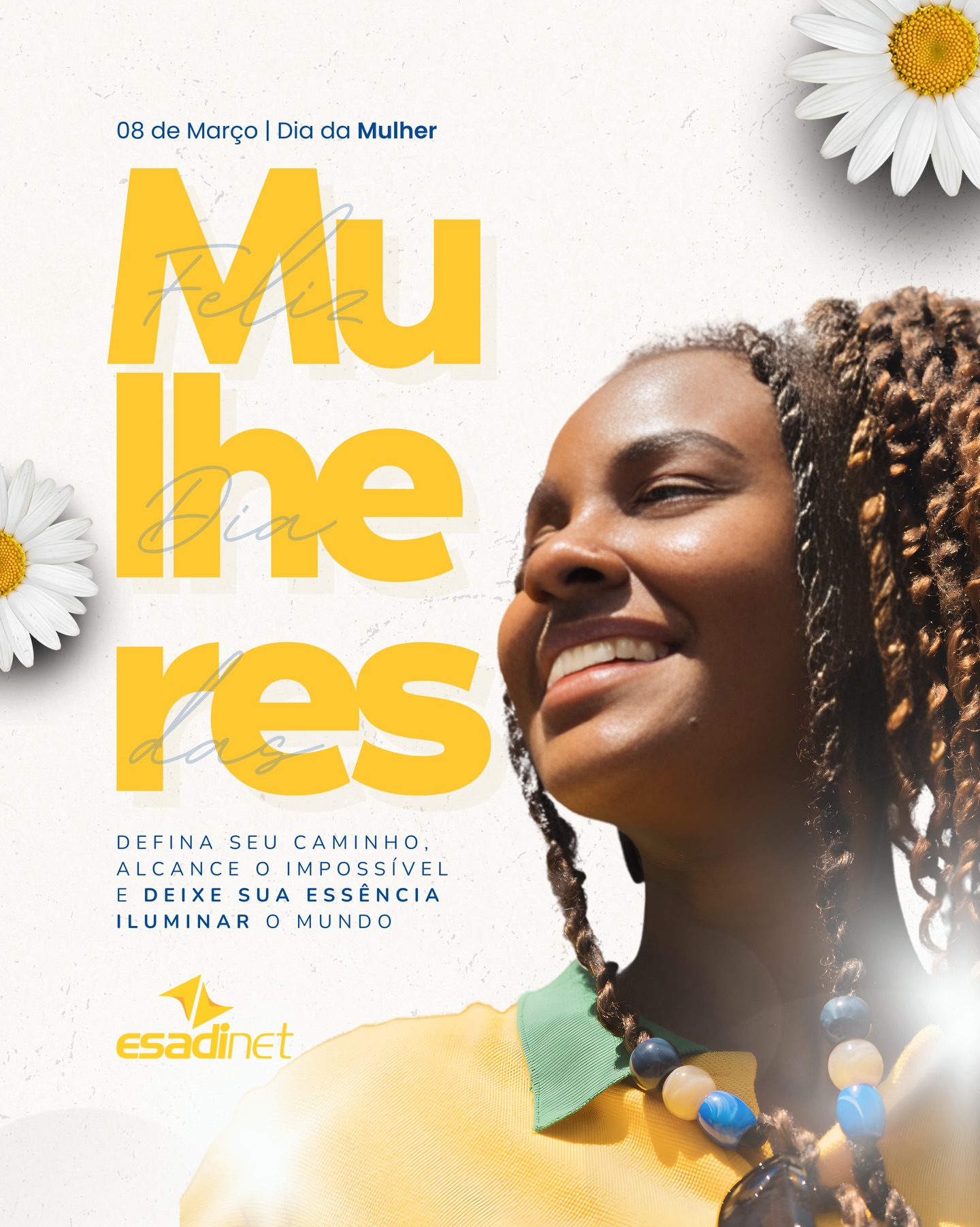 ✨ Hoje comemoramos a força de cada mulher que enfrenta desafios, conquista espaços e constrói seu próprio caminho.
Que nunca falte respeito, voz e reconhecimento para todas.
🌷 Feliz Dia da Mulher.