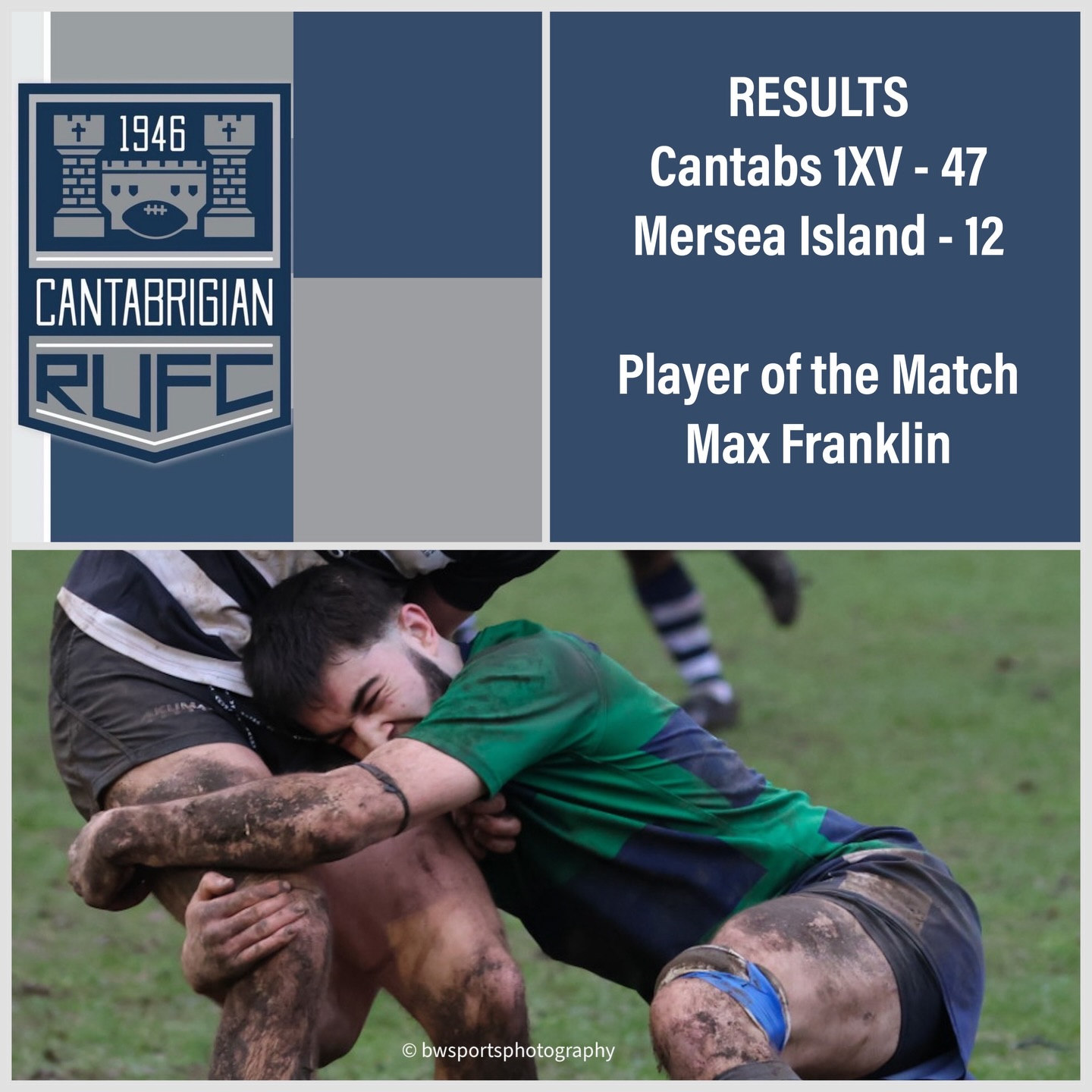 💥RESULTS💥
The winning streak for 25/26 continues with an away win at Mersea Island!
Thank you to our supporters who travelled such a long distance to cheer on the lads!
Huge congratulations to our Player of the Match - Max Franklin @max.frakln173 🎉
📸 @bwsportsphotography
#rugby #cantabs #cantabsrugby #socialrugbyincambridge #cambridge