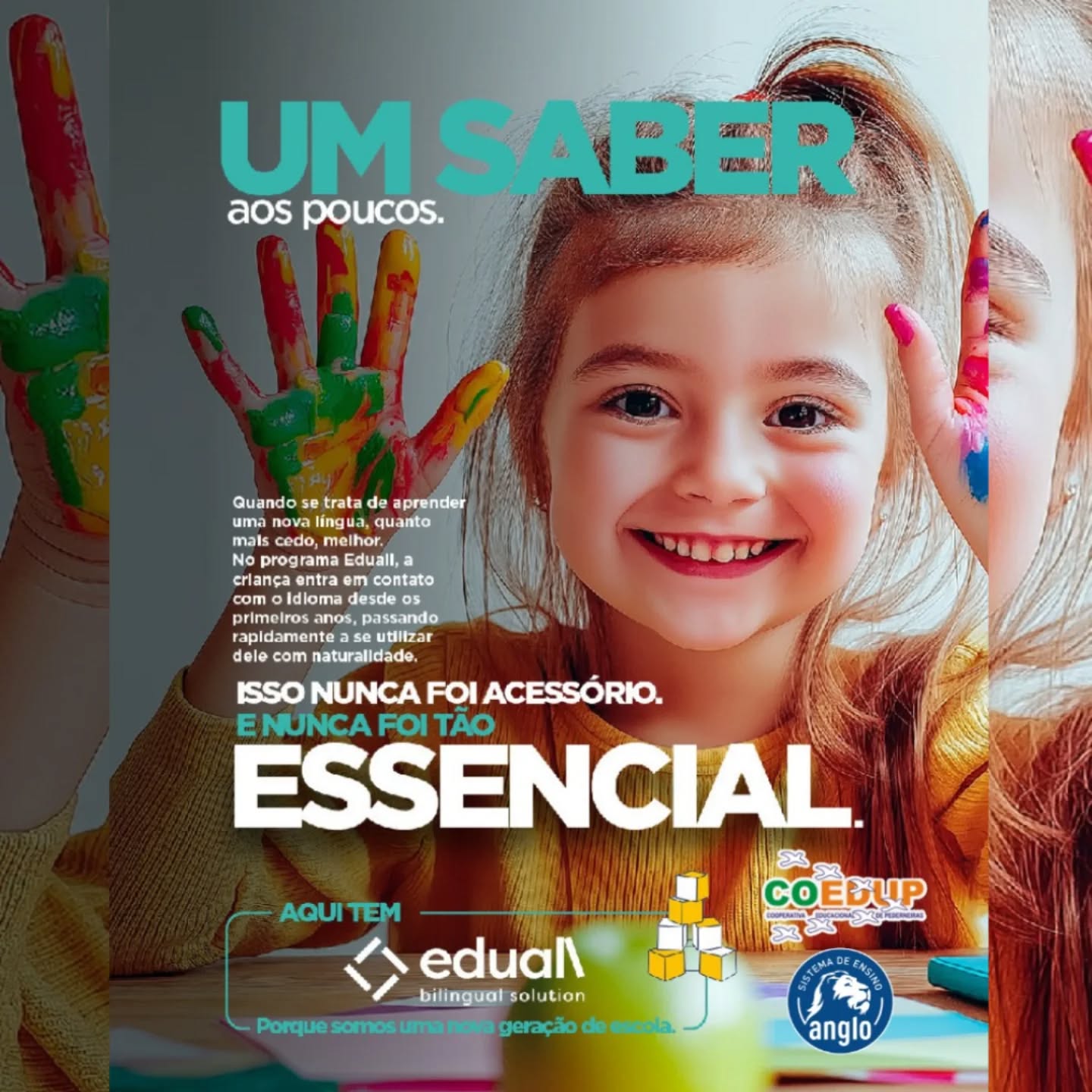 Aprender uma nova língua é um processo que acontece aos poucos e quanto mais cedo começa, mais natural se torna.
No programa bilíngue Eduall, nossas crianças entram em contato com o inglês desde os primeiros anos, desenvolvendo a comunicação de forma leve, significativa e conectada ao dia a dia escolar.
Aqui, aprender outro idioma faz parte do crescimento e das descobertas de cada aluno.
#coedup #eduall #educacaobilingue #aprendingles #educacao