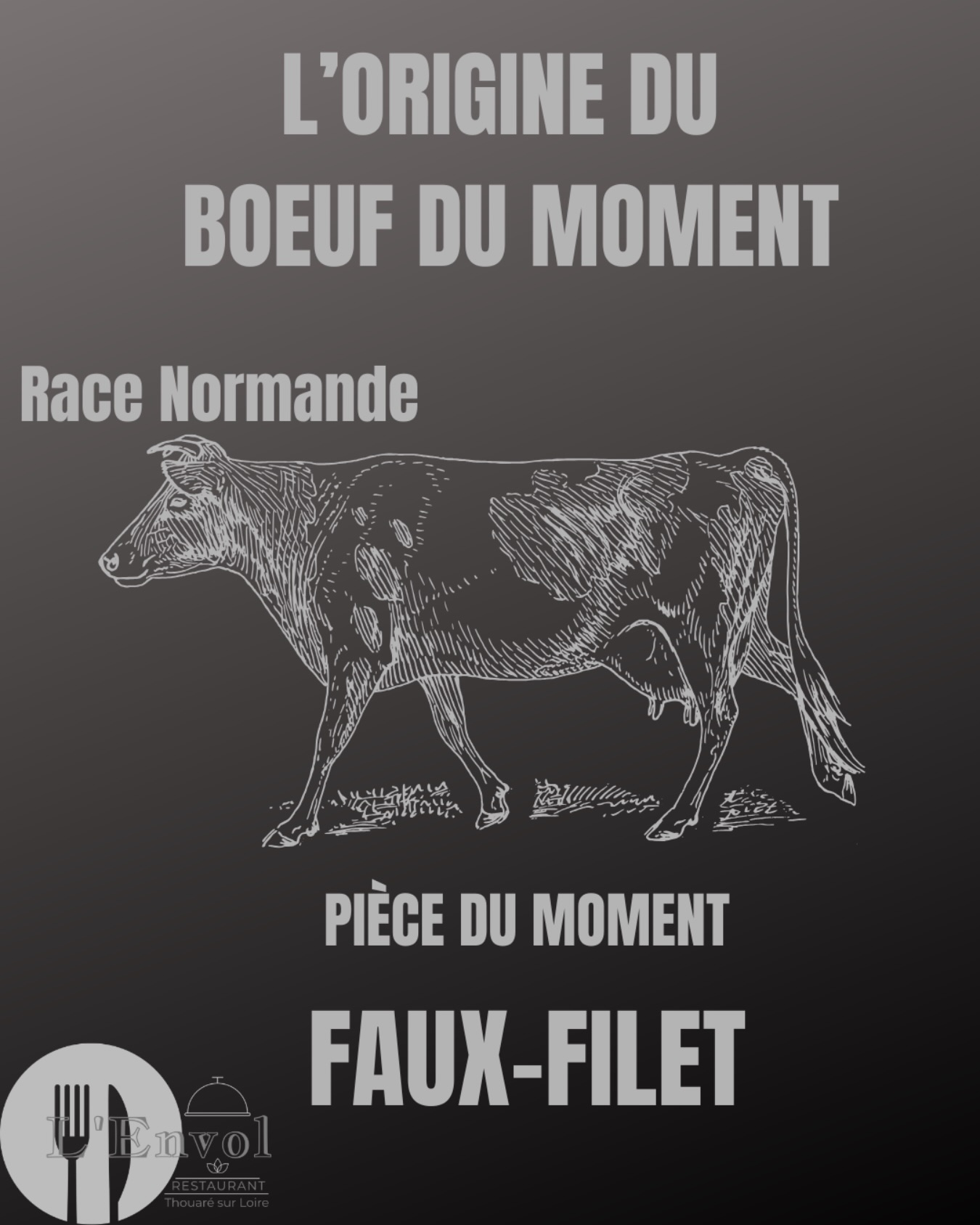 🥩 Au menu en ce moment
Pièce de bœuf de race Normande, morceau Faux-Filet, poêlée à l’ail pour en révéler toute la gourmandise.
Accompagnée de tagliatelles de scorsonère et champignons, avec un jus de veau infusé au romarin qui vient lier l’ensemble.
Un plat de saison, généreux et tout en finesse.
🍽️ N’hésitez pas à réserver votre table pour venir le découvrir.
📍 Restaurant L’Envol – Thouaré-sur-Loire
#lenvol #restaurant #thouaresurloire #bistronomie #boeuf produitsdesaison faitmaison @palmiloire_