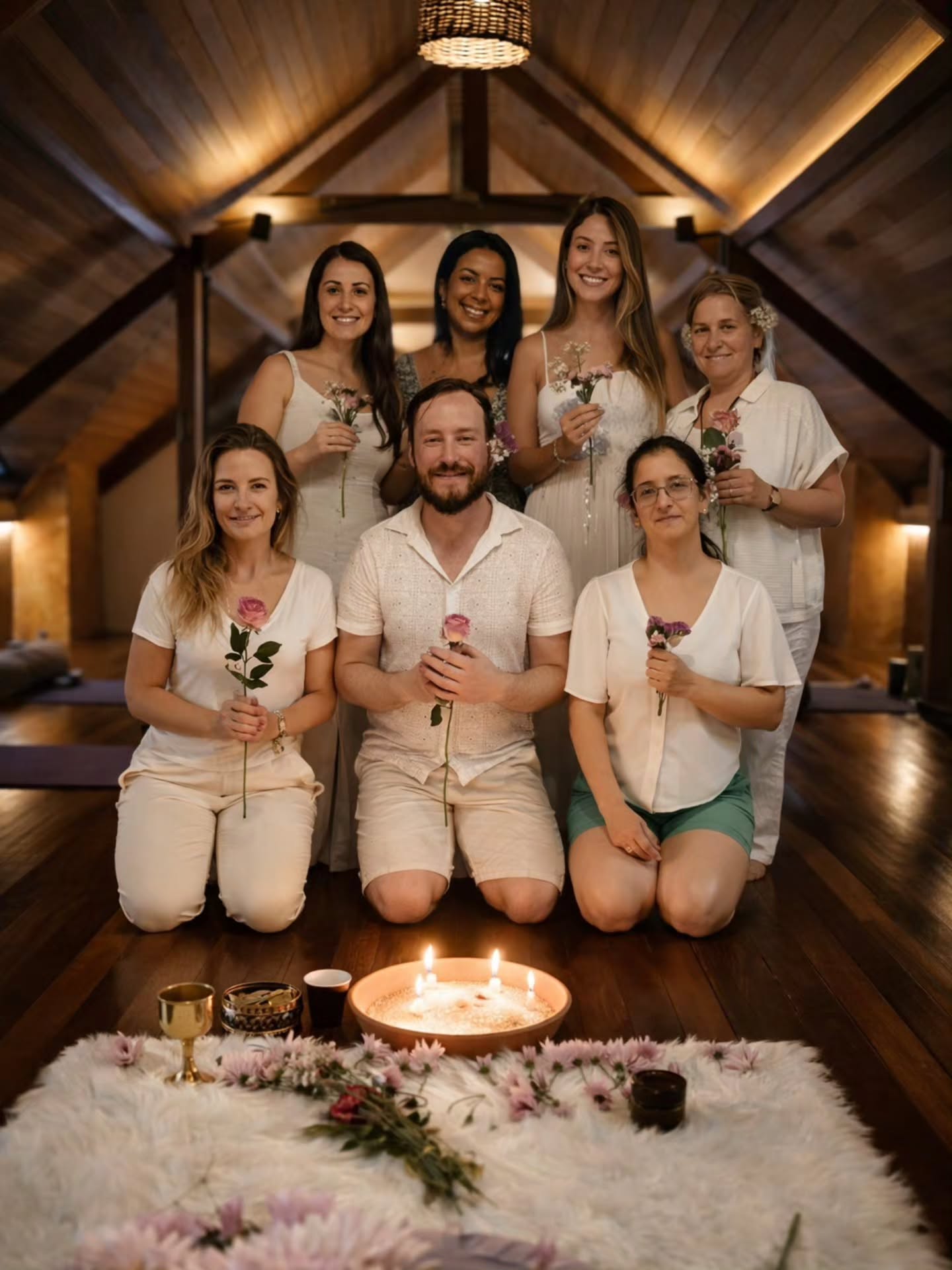 🌸 Mulher Sistêmica
Quando mulheres se reúnem com intenção, algo profundo começa a se mover.
Durante o encontro, abrimos espaço para olhar para nossas histórias através do movimento sistêmico, permitindo que aquilo que estava invisível pudesse ser visto e reconhecido.
Entramos também em um momento de conexão interior através do ThetaHealing, acessando um lugar de escuta, presença e transformação.
Na cerimônia do cacau, o coração se abriu ainda mais, trazendo suavidade, sensibilidade e acolhimento para tudo que foi vivido.
E então celebramos.
Celebramos a vida.
Celebramos a força do feminino.
Celebramos cada mulher e o caminho que ela carrega.
Gratidão a cada uma que esteve presente nesse campo. 🌹
Ficou com gostinho de quero mais!
Quem aí já quer a próxima edição?