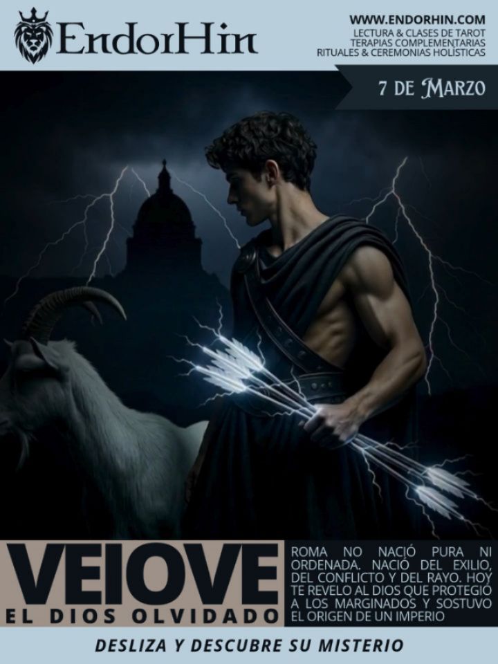 ⚡ El 7 de marzo Roma honraba a un dios que casi nadie recuerda…
Y sin embargo, protegió a l@s marginad@s que fundaron el imperio.
Veiove no es el dios del orden.
Es el dios del umbral.
Del exilio que se transforma en ciudad.
Del rayo que precede al poder.
Este carrusel revela cómo Roma nació de la inclusión, del conflicto y de una divinidad ambigua que desafía nuestra idea de lo sagrado.
Desliza y redescubre el origen.
⚡🏛️🔥
.
.
.
.
.
.
.
#Roma #Mitologia #Historia #Astrologia #Tarot