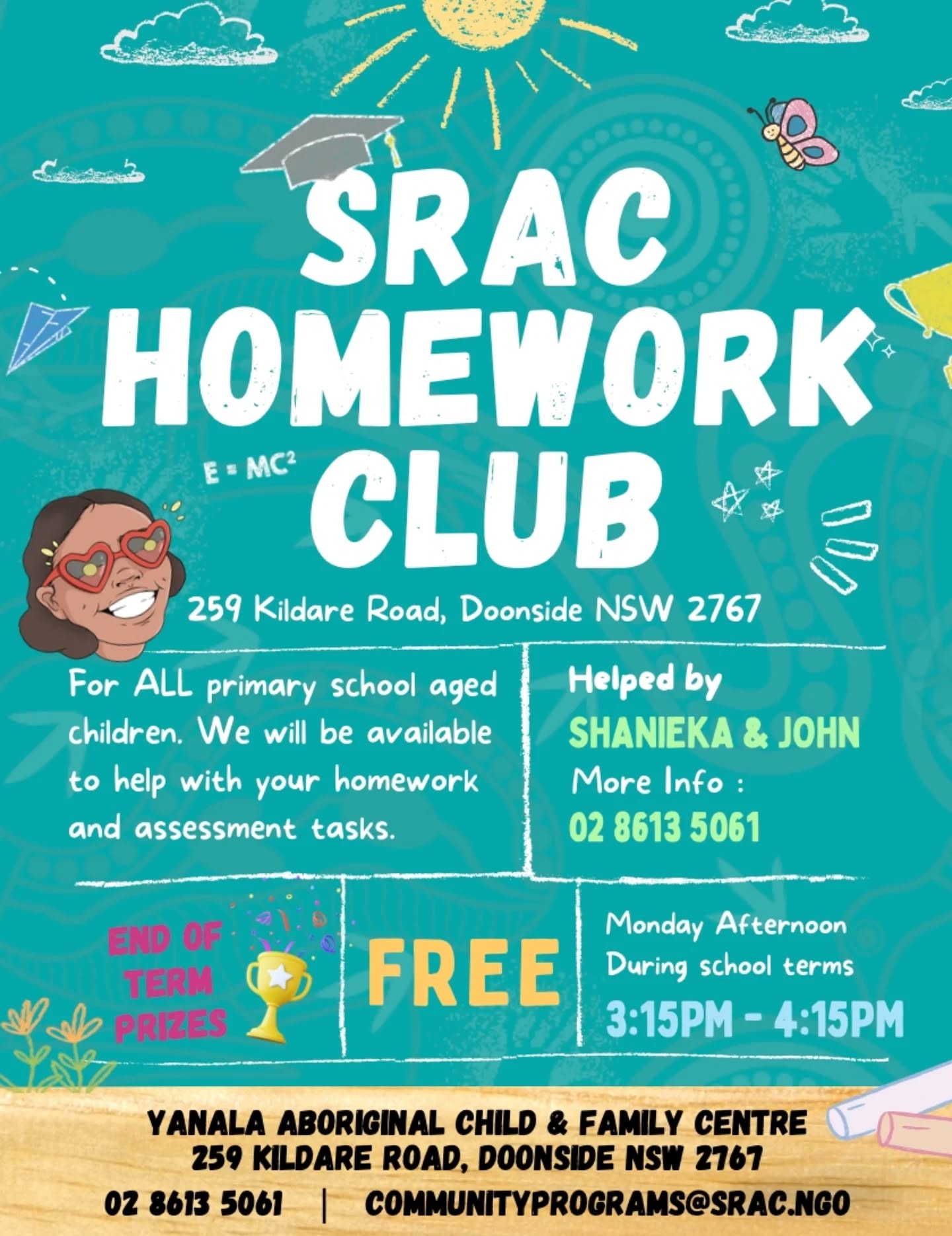 ๐โ๏ธ Homework Club today!
Primary school students โ come down to Yanala ACFC after school on Monday to finish your homework and get help if you need it. ๐๐
Learn, have fun, and study with friends! ๐๐โจ