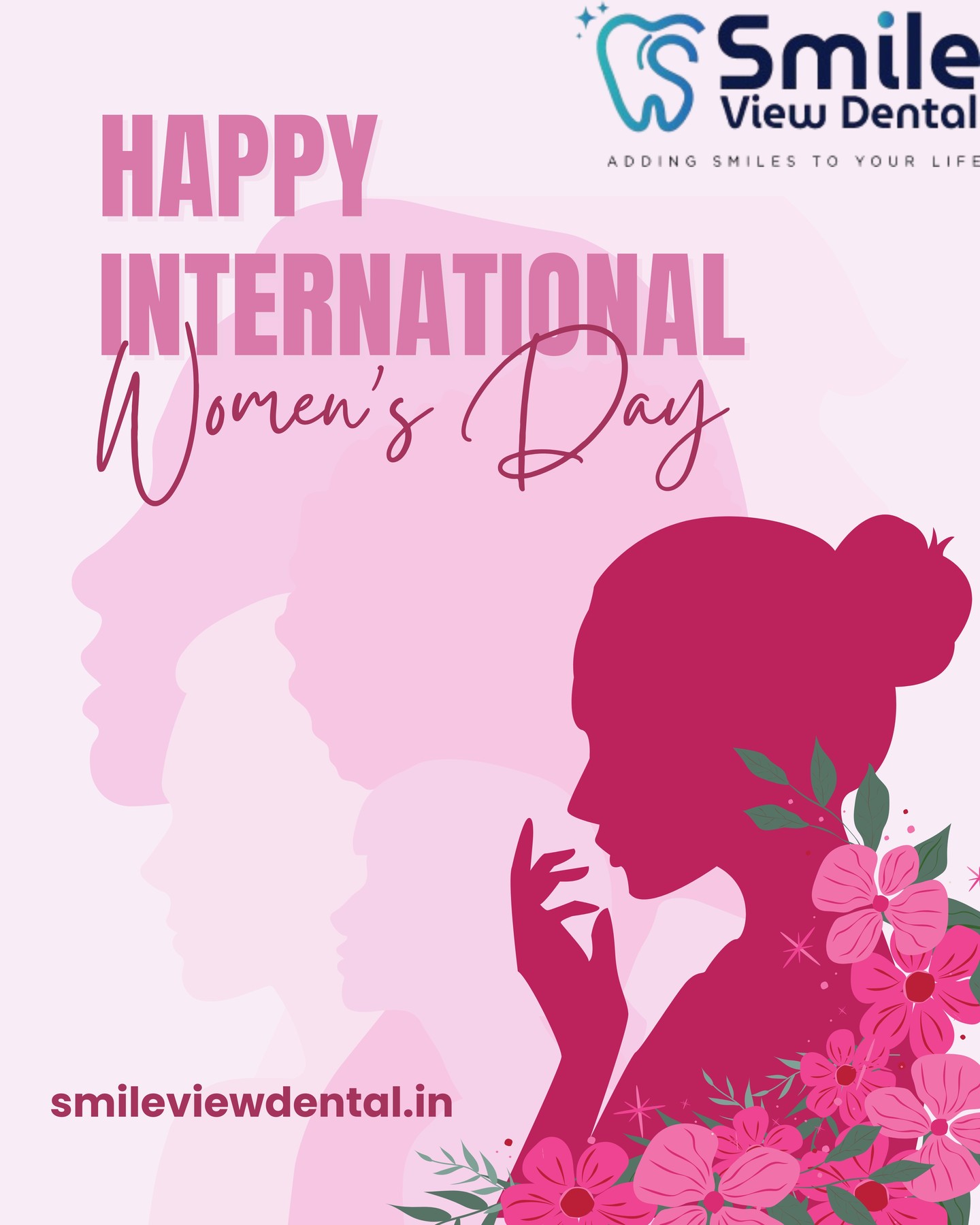 🌸 Happy Women’s Day! 🌸
Today we celebrate the strength, grace, and achievements of women everywhere. Your confidence, kindness, and beautiful smiles inspire the world every day.
Wishing all the incredible women a day filled with appreciation, happiness, and positivity. Keep shining and keep smiling! 😊✨
Warm wishes from Smile View Dental.
#HappyWomensDay #SmileViewDental #CelebrateWomen #WomenInspire #StrongWomen #ConfidentSmile #HealthySmiles