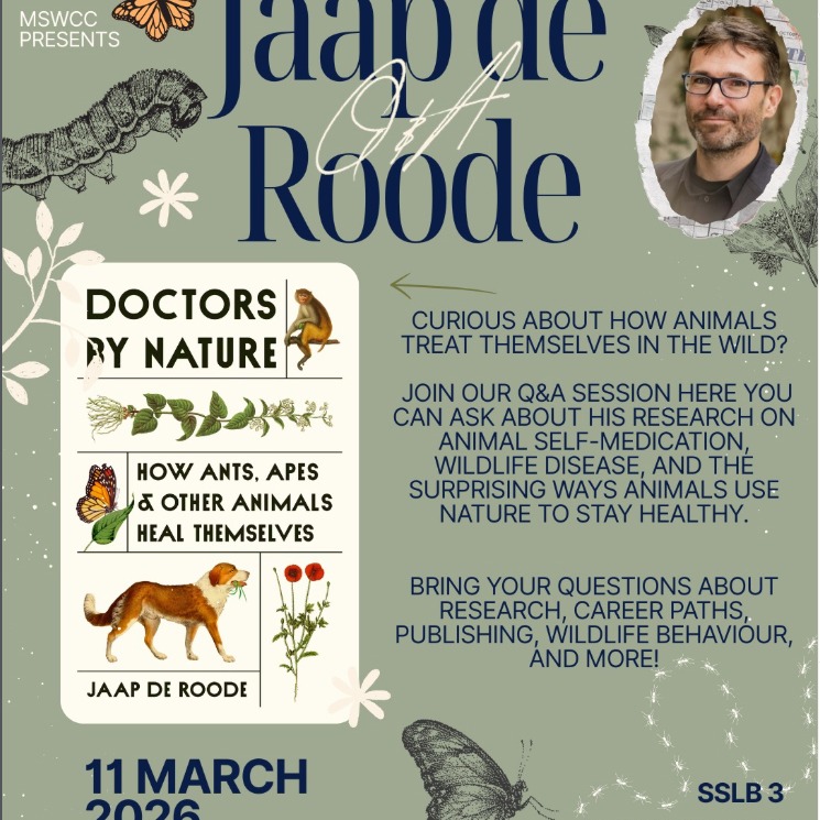 Thank you @masseystudentwildlife for welcoming me to your first talk of 2026. It was wonderful getting to know you, and answering your thoughtful questions about how animals use medicine and what we can learn from them.
@princetonupress #doctorsbynature
