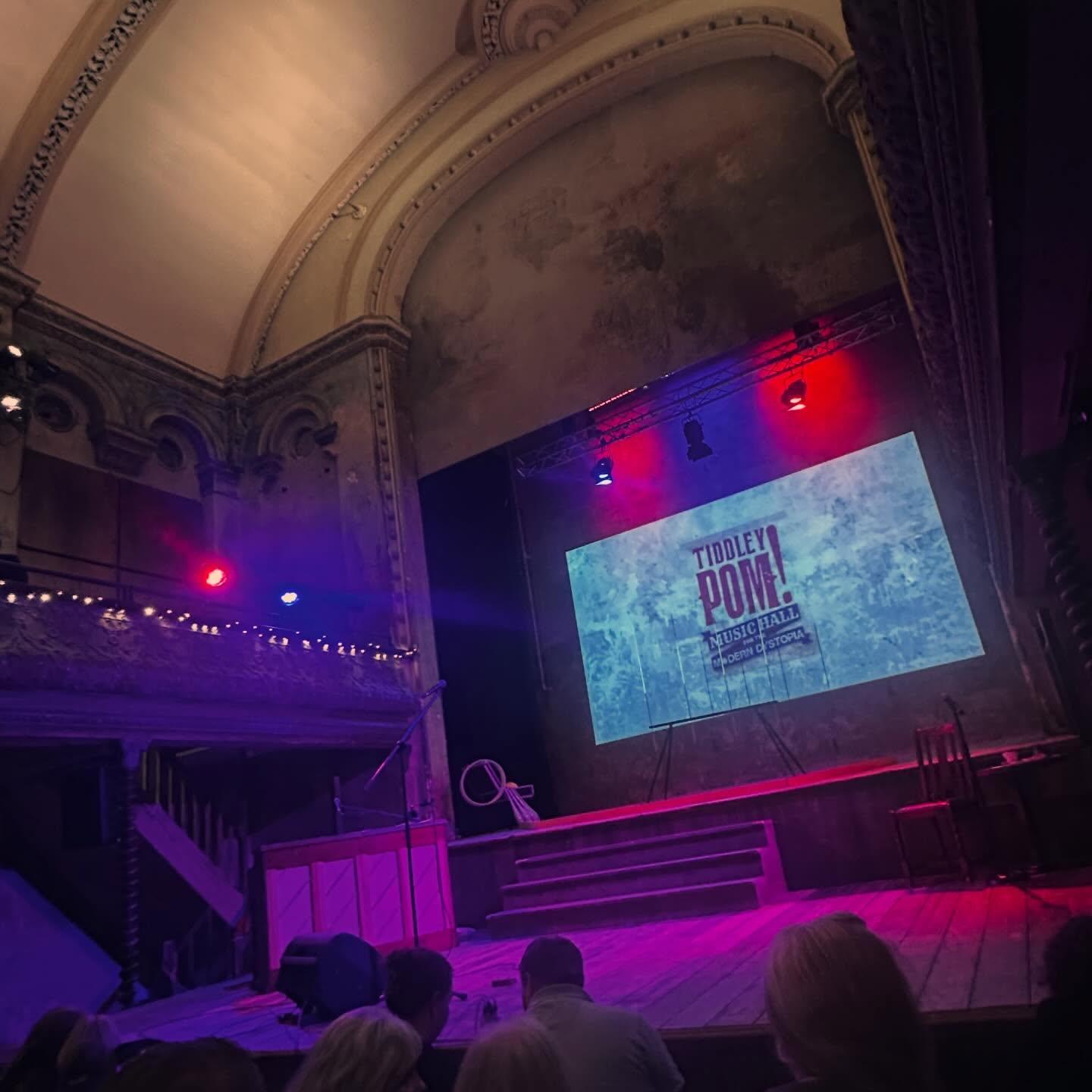 Wonderful evening @wiltonsmusichall in the very safe hands of @kit_green and @tomcarradine what a joy #musichall #grandorderofwaterrats